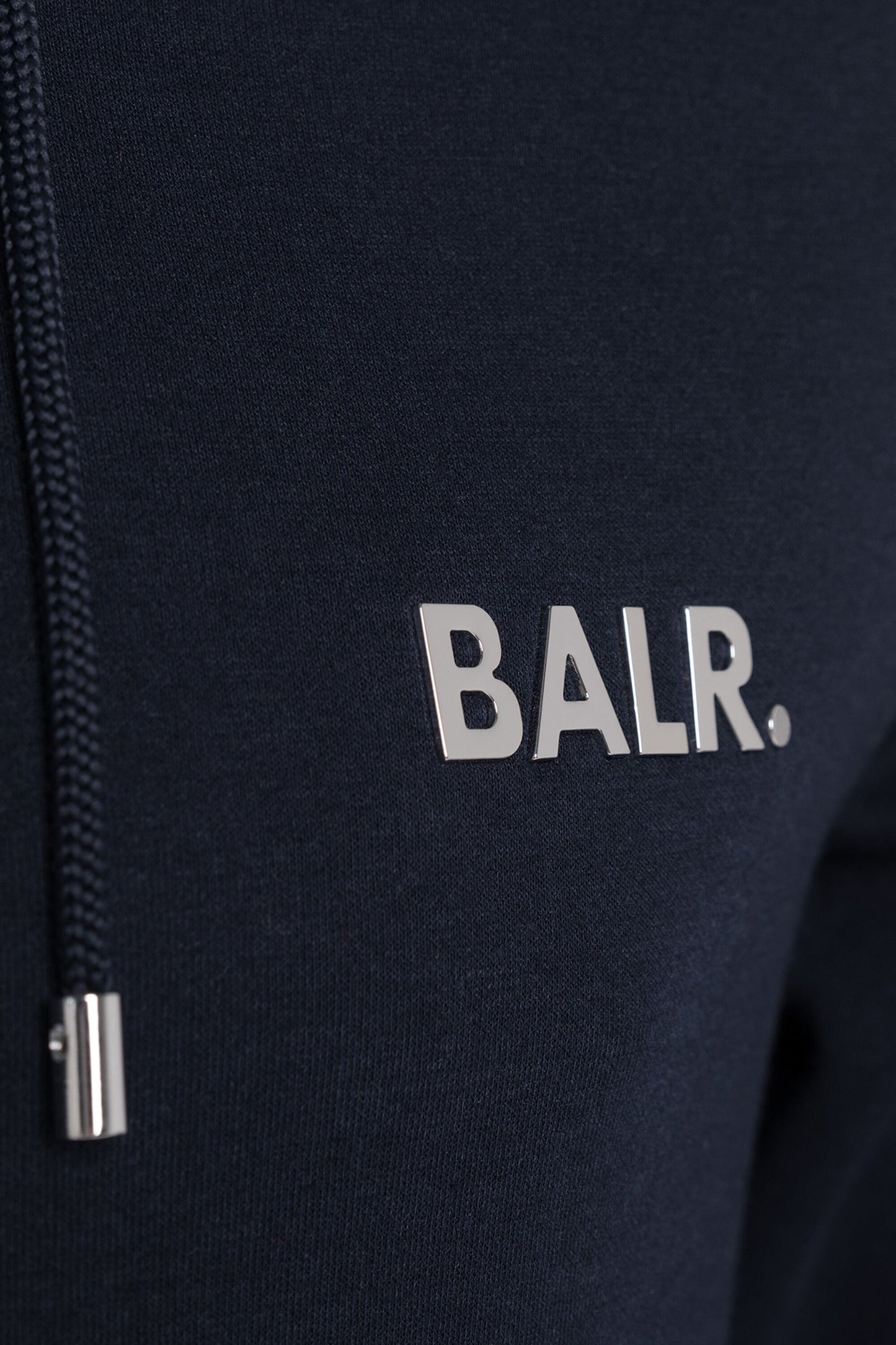 BALR. Q-Series Straight Zipped Hoodie Navy Blue