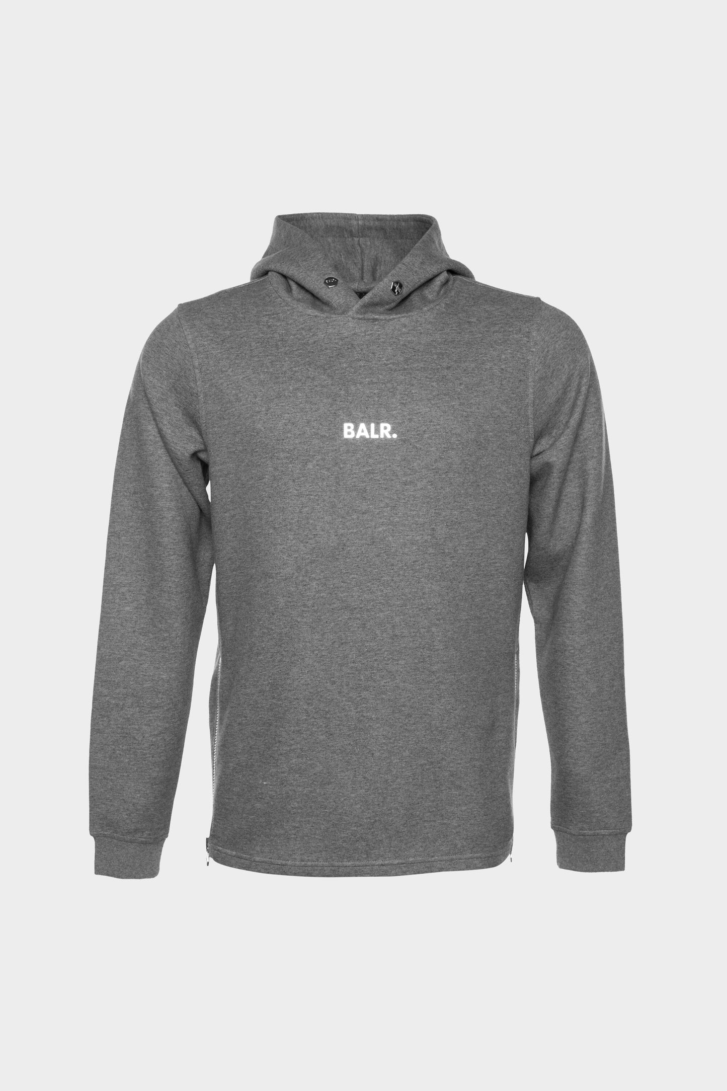 BALR. Q-Series Straight Classic Hoodie Dk Grey Heather