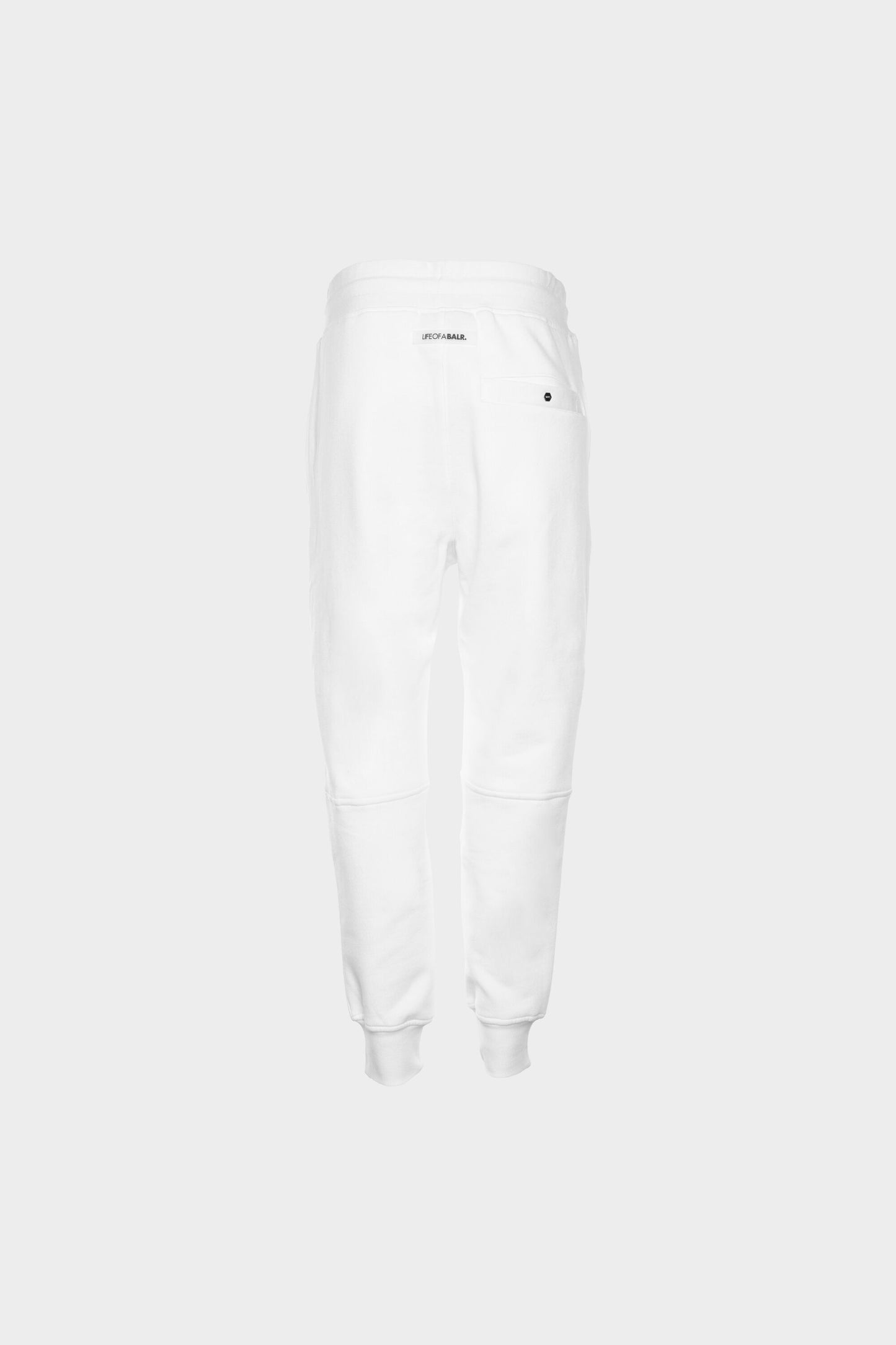 Contrasting Logo Straight Sweatpants White