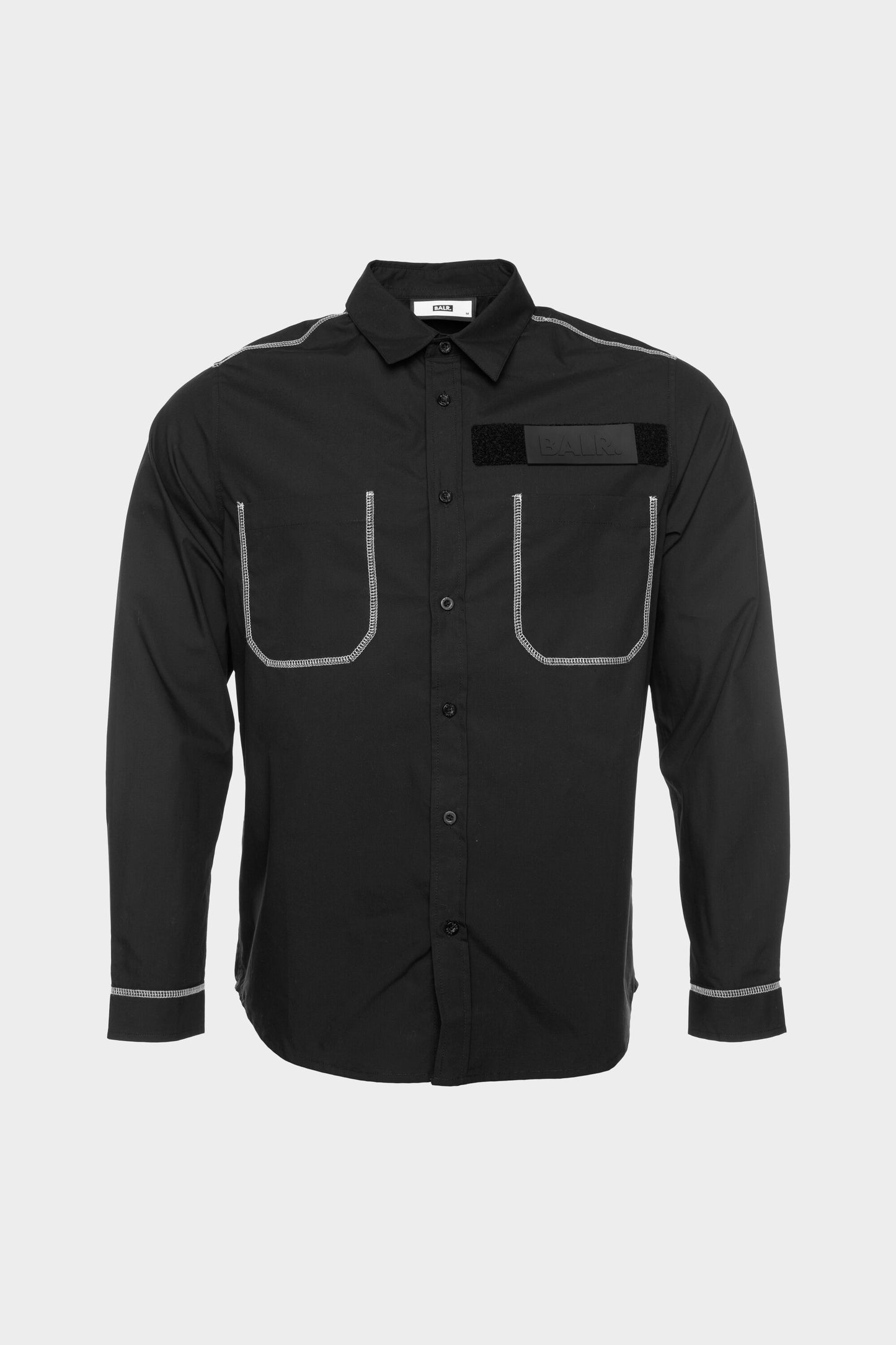 BALR. Label Straight Shirt L/S Black