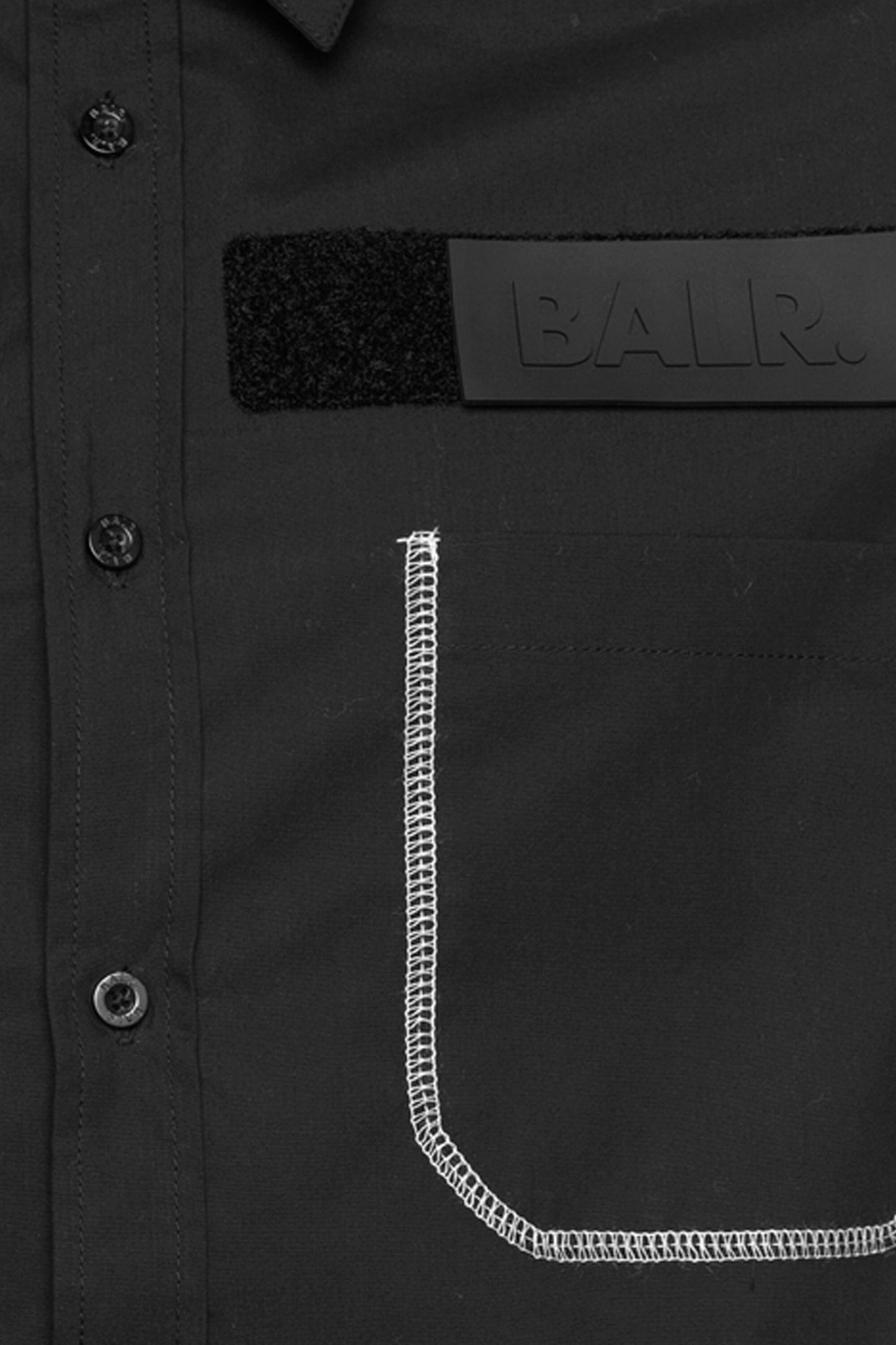 BALR. Label Straight Shirt L/S Black