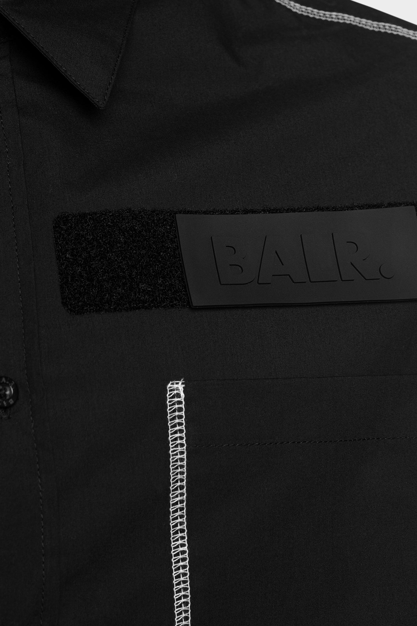 BALR. Label Straight Shirt L/S Black