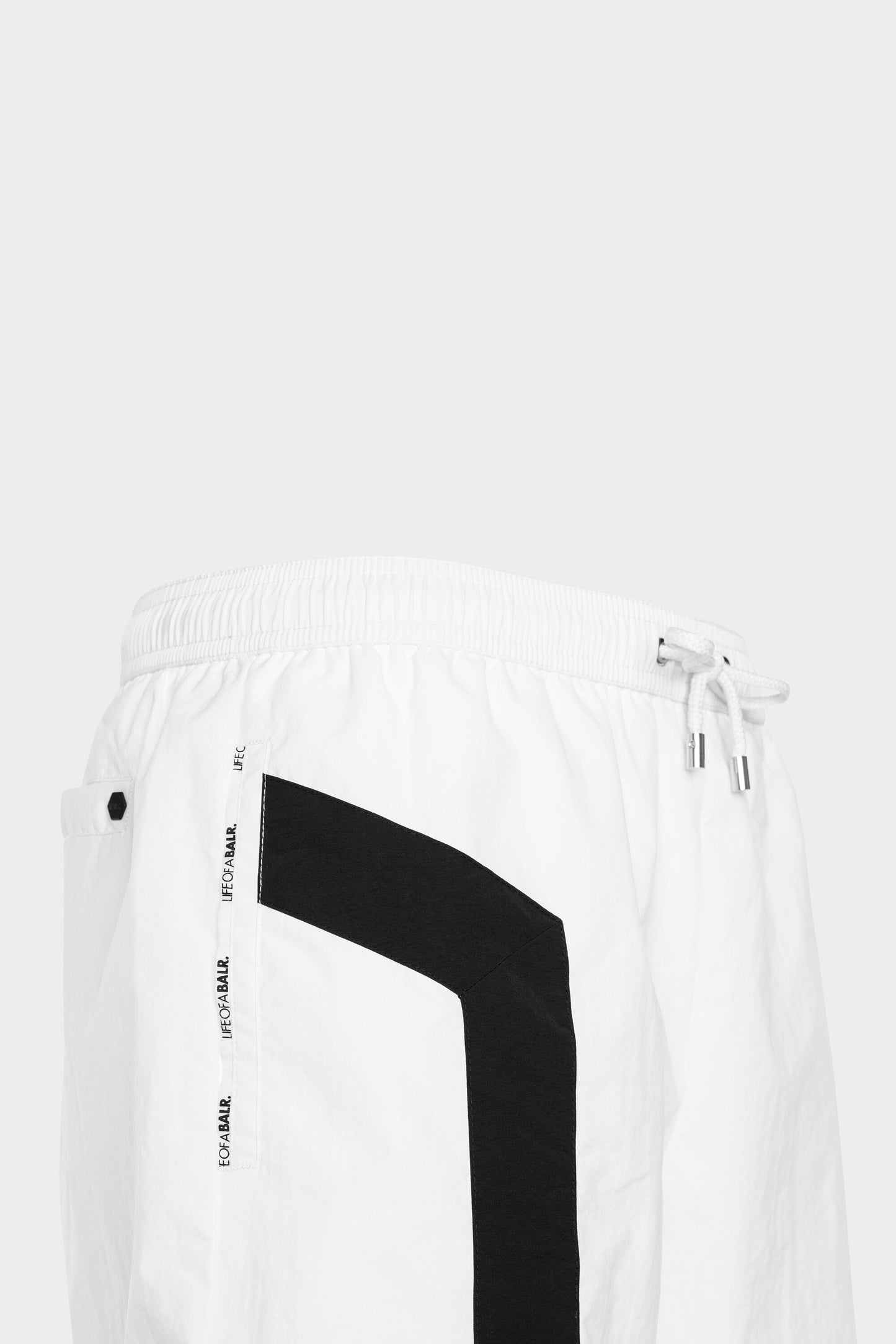 Hexagon Track Shorts White