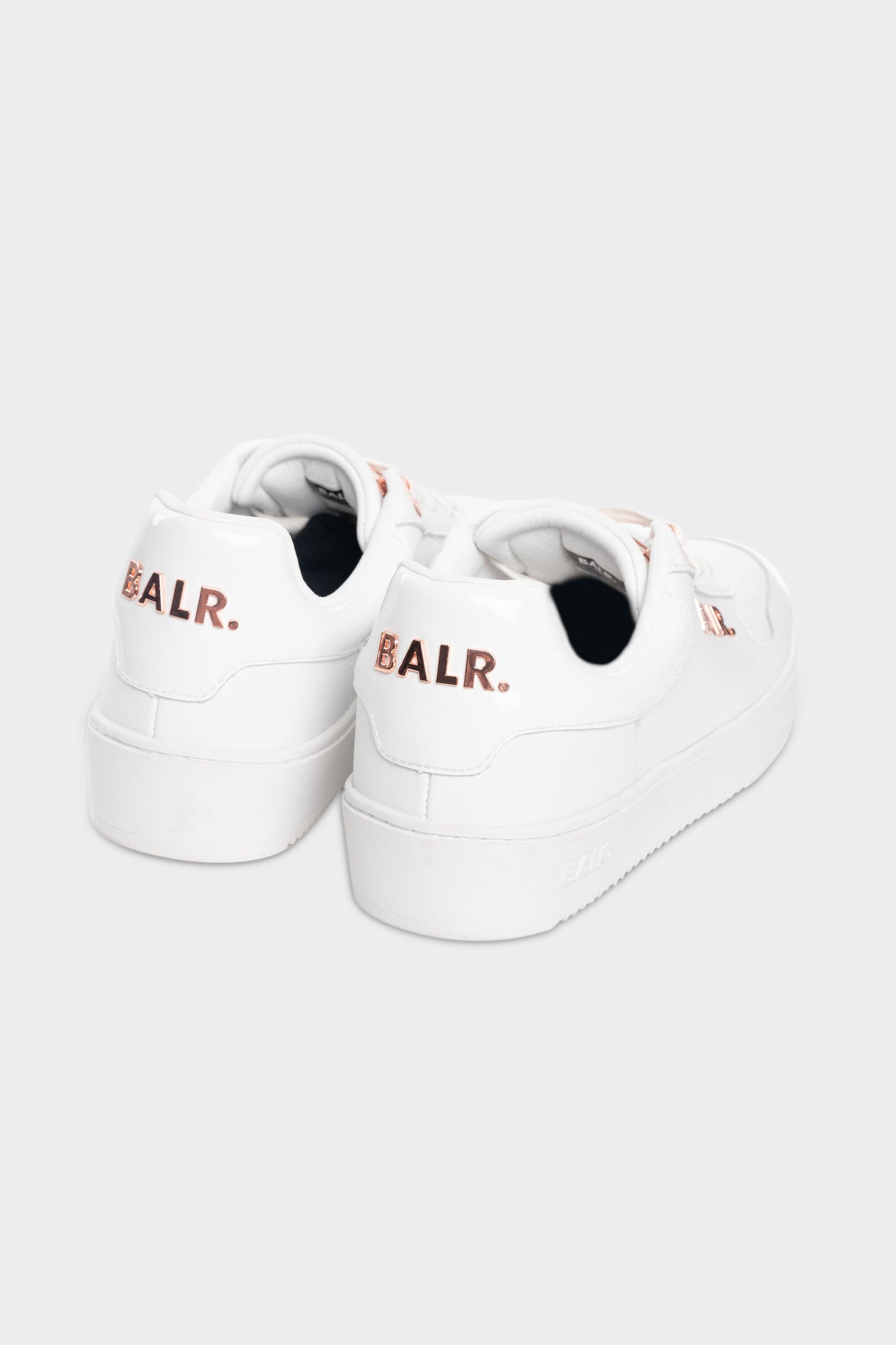 Metal Logo Sneakers White/Rose Gold