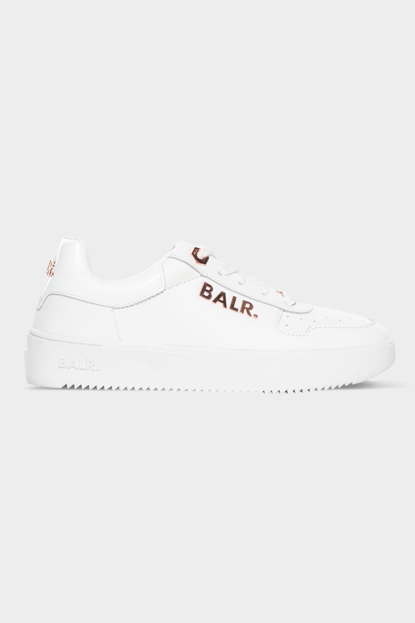 Metal Logo Sneakers White/Rose Gold