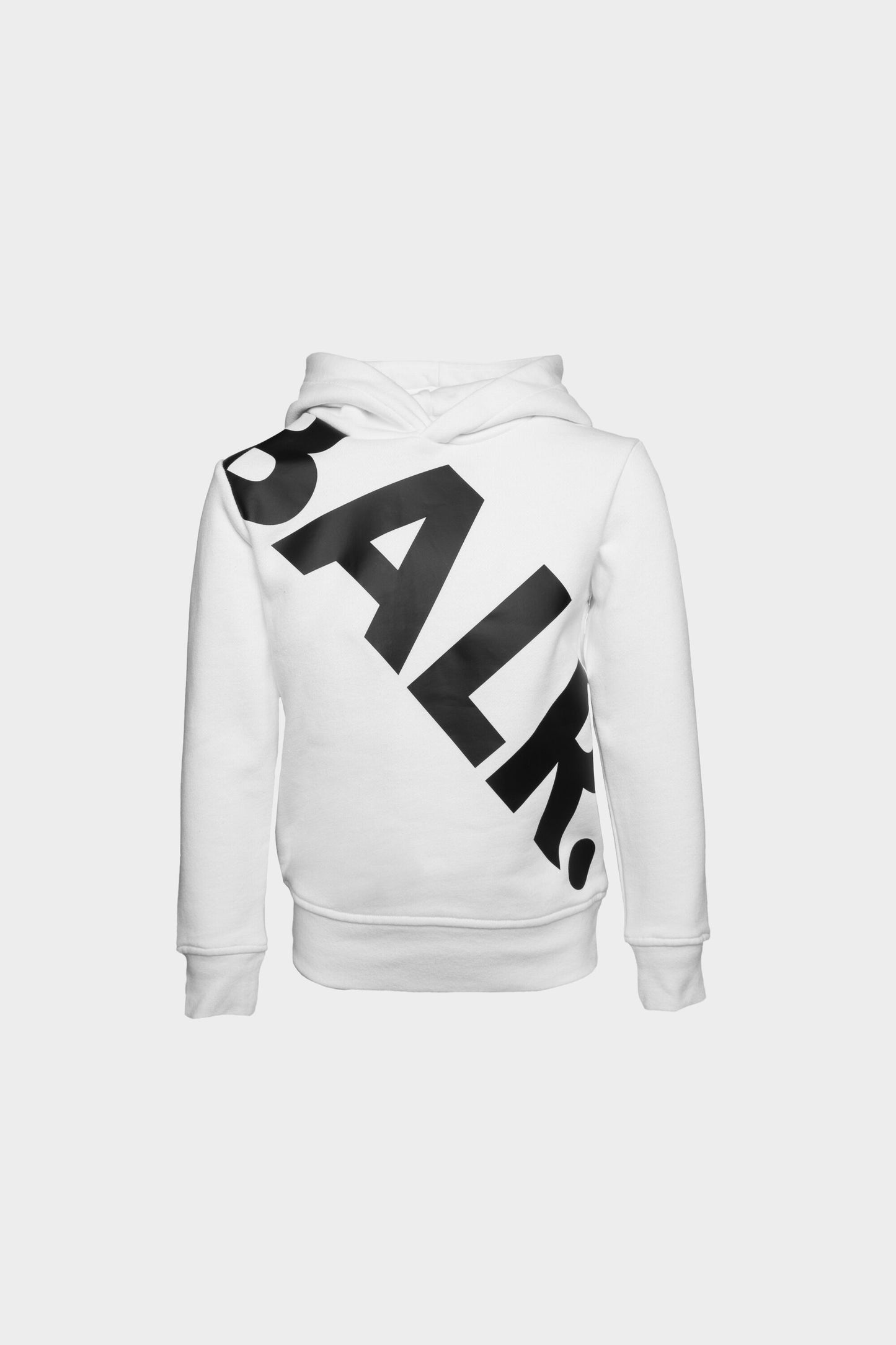 Tilted Logo Hoodie Kids White