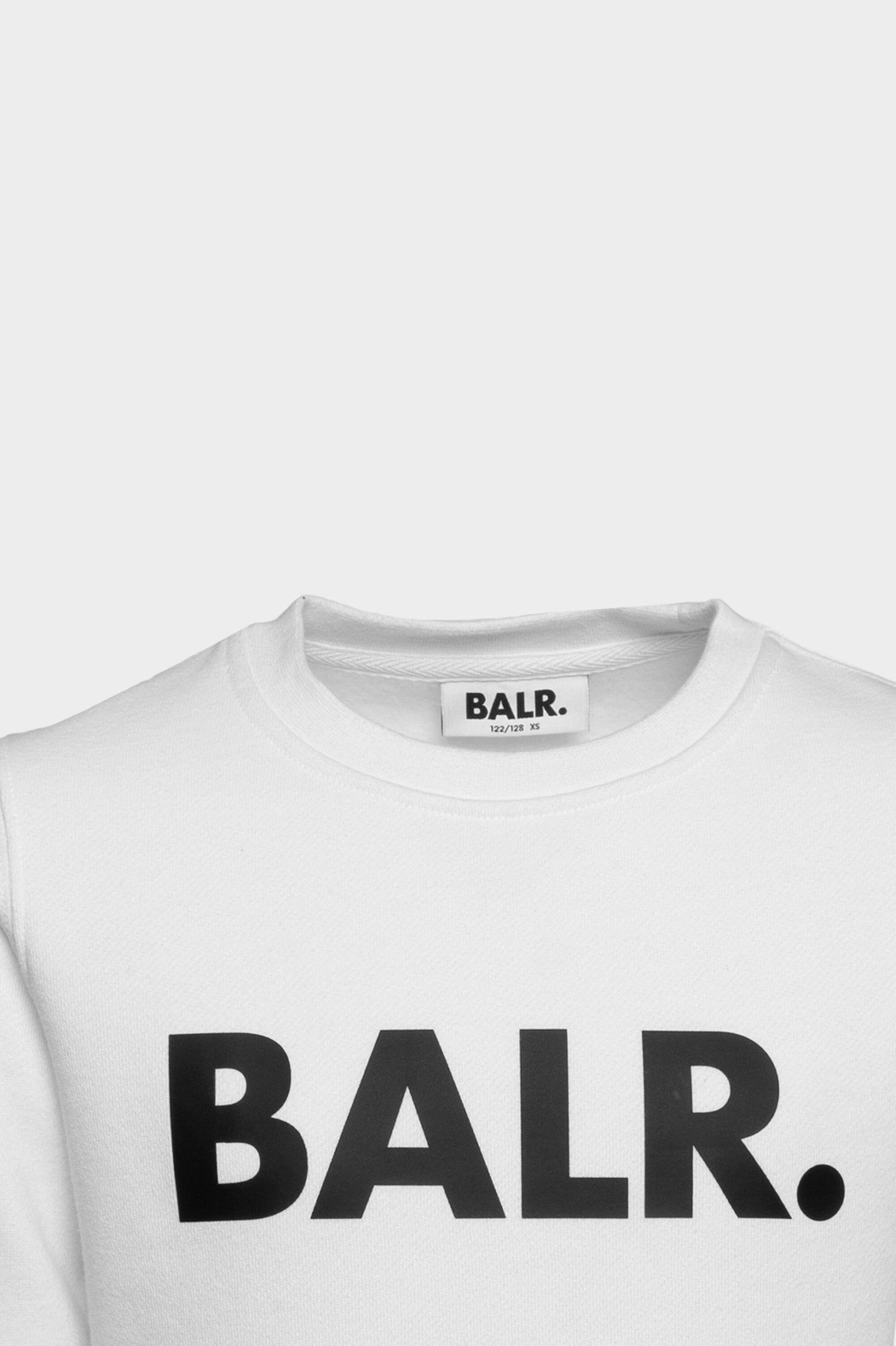 Brand Logo Crew Neck White