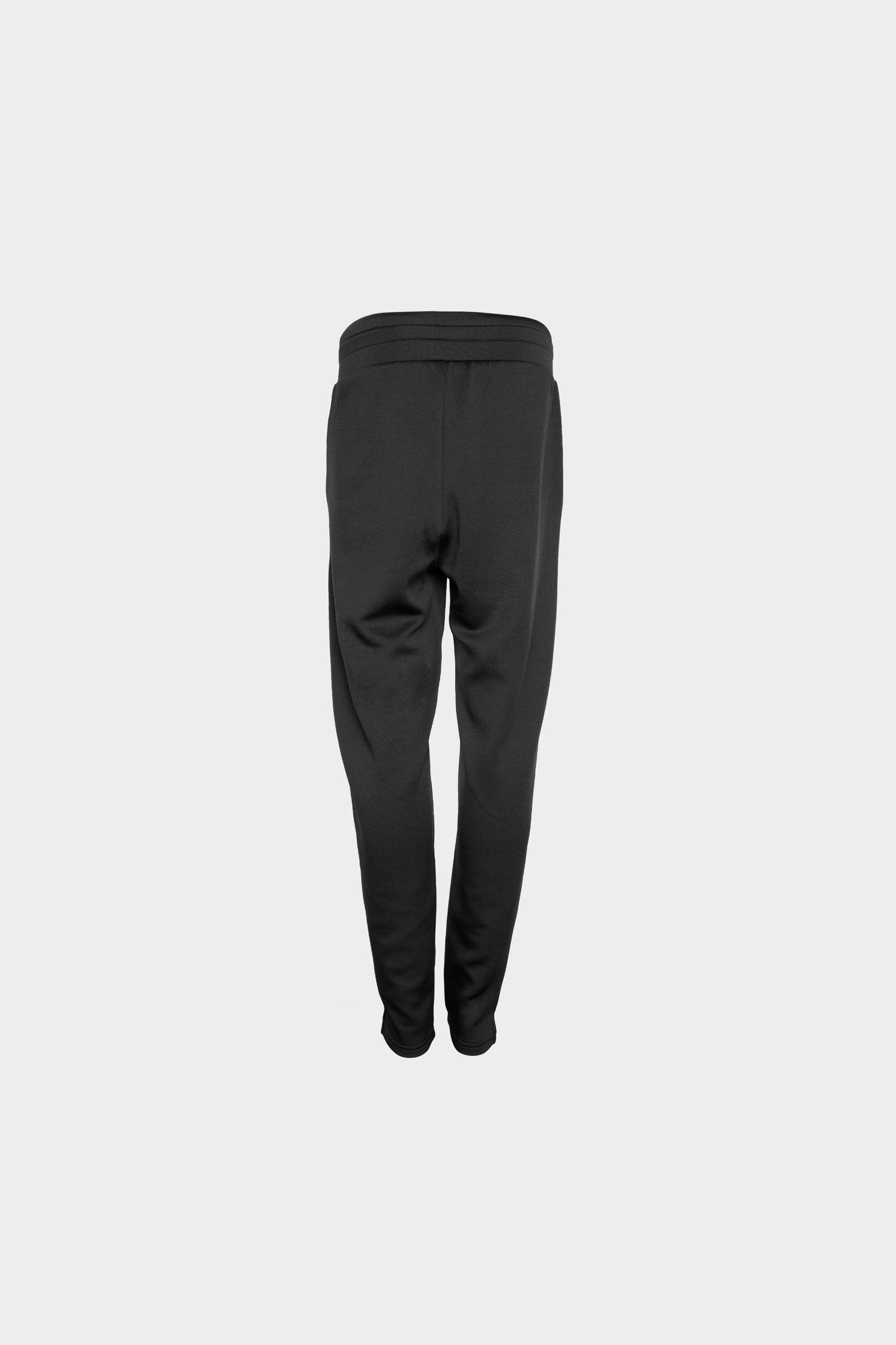 Black Metal Plate Tapered Sweatpants Black