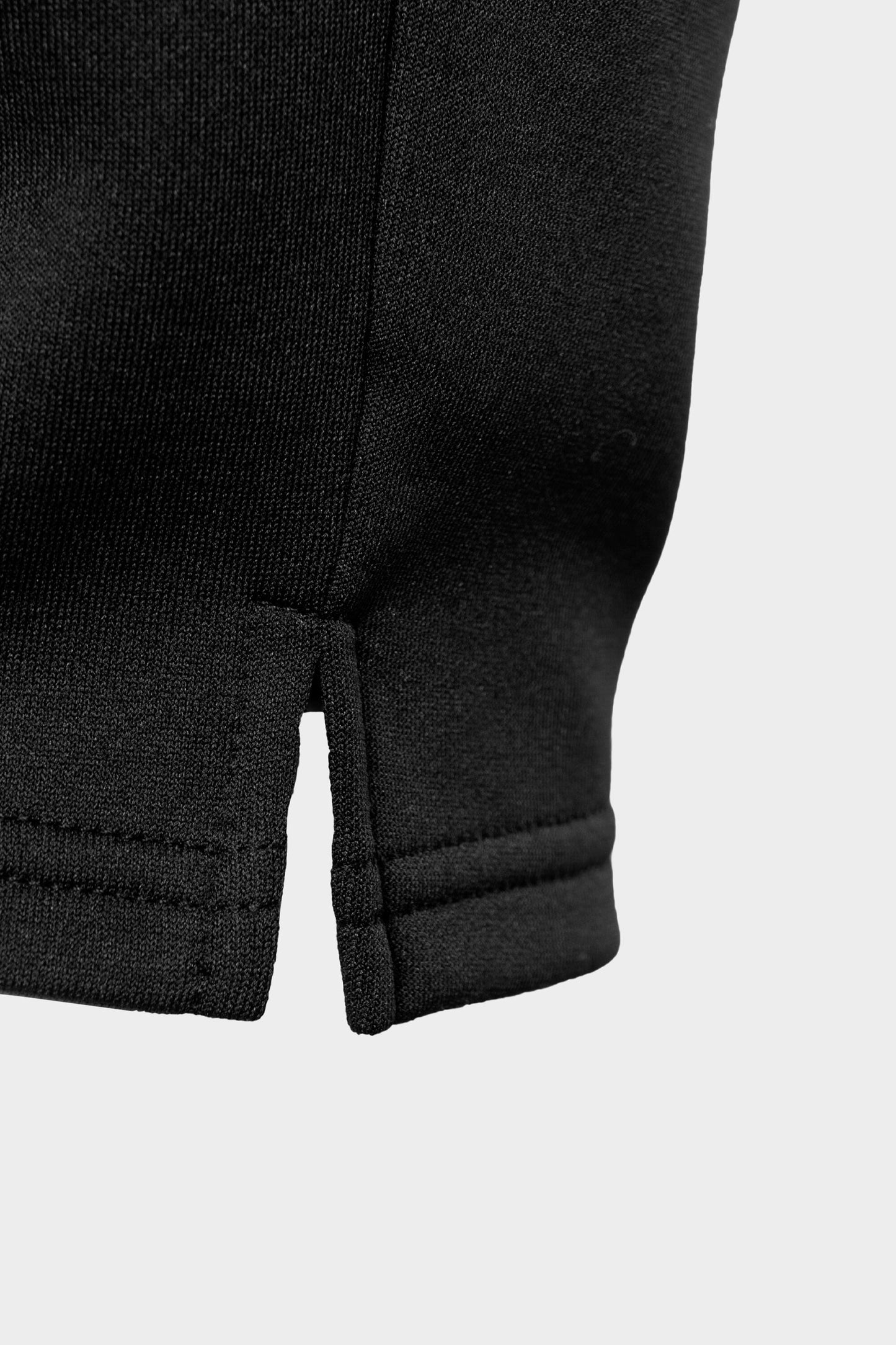 Black Metal Plate Tapered Sweatpants Black
