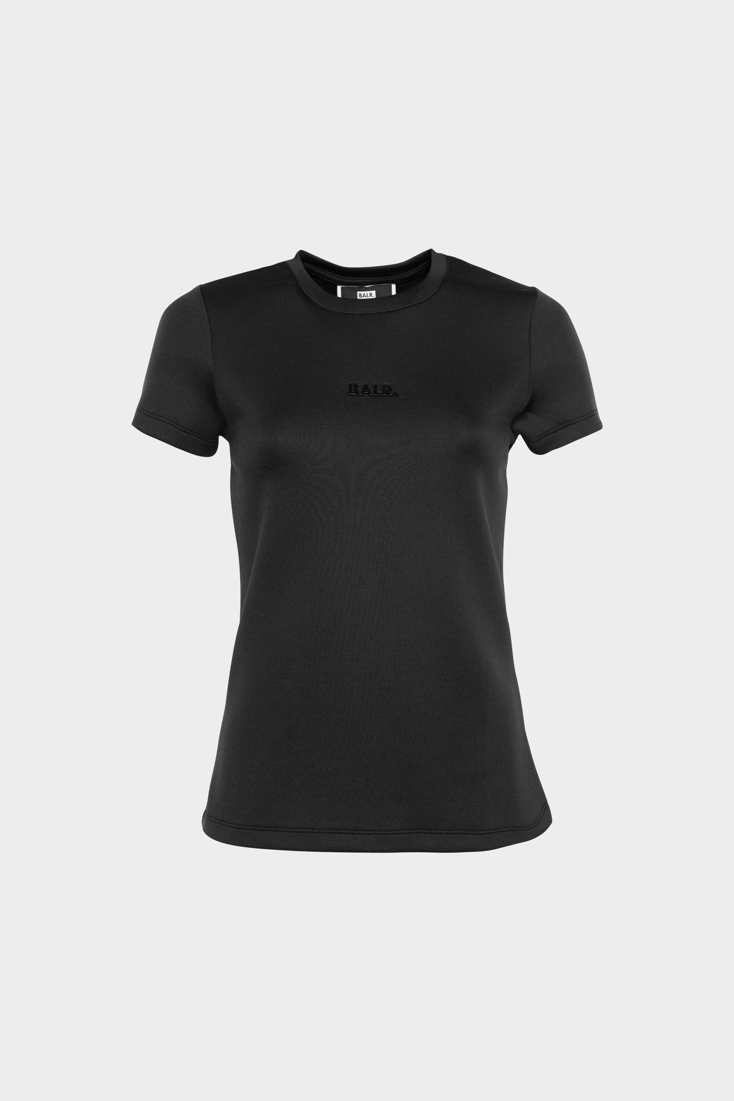 Black Metal Plate Slim T-Shirt Black