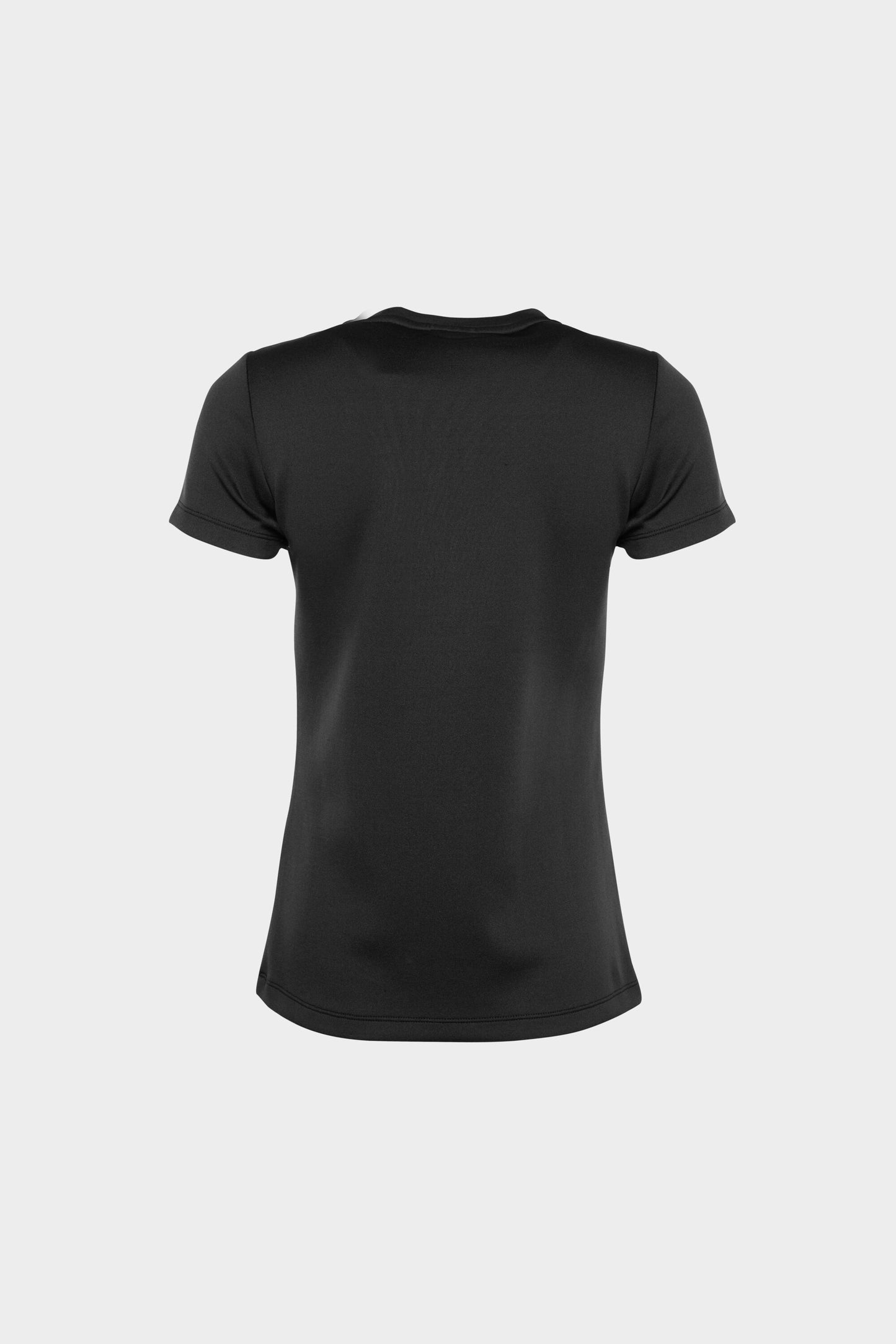 Black Metal Plate Slim T-Shirt Black