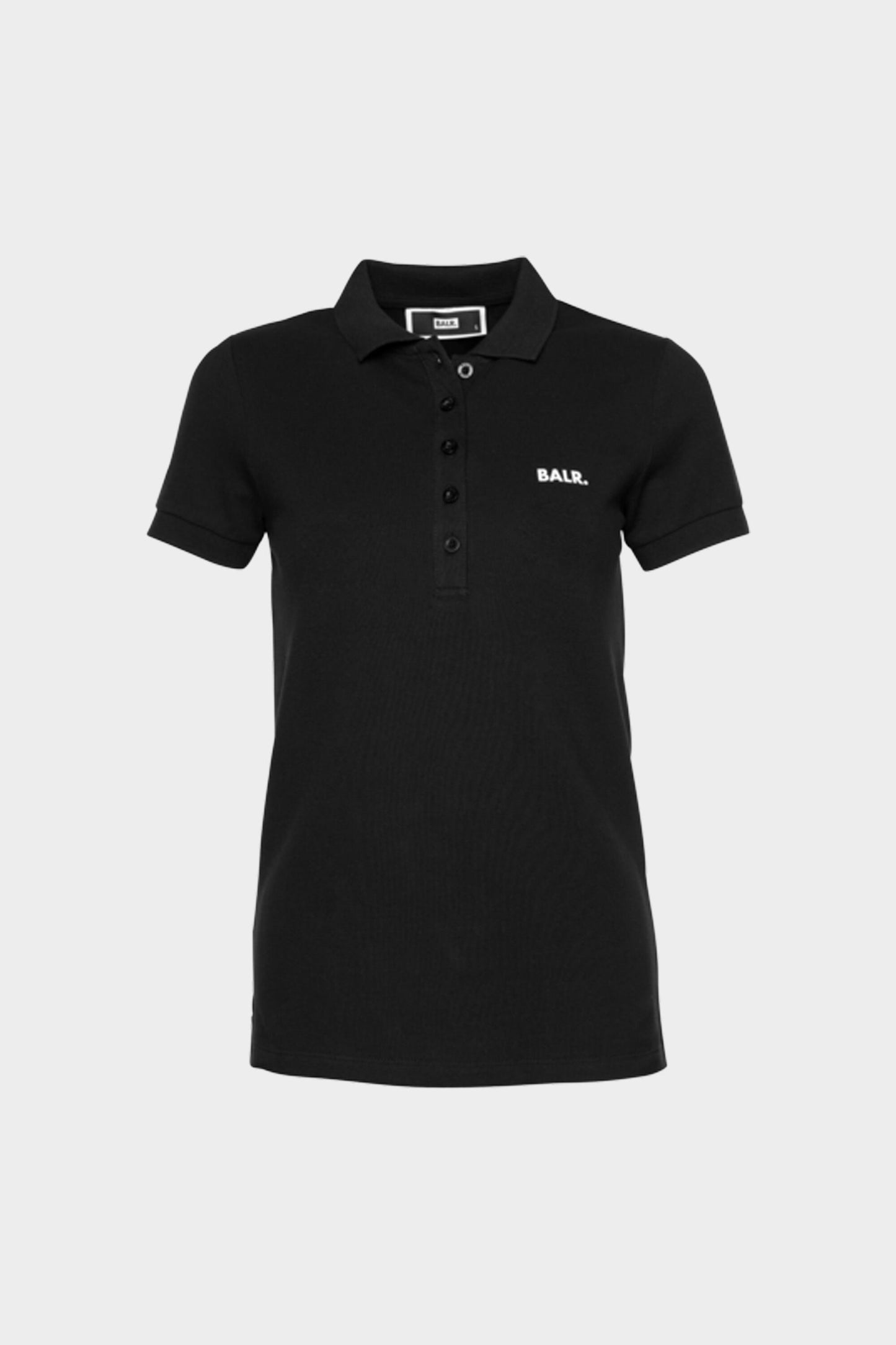 Brand Contrast Logo Polo Black