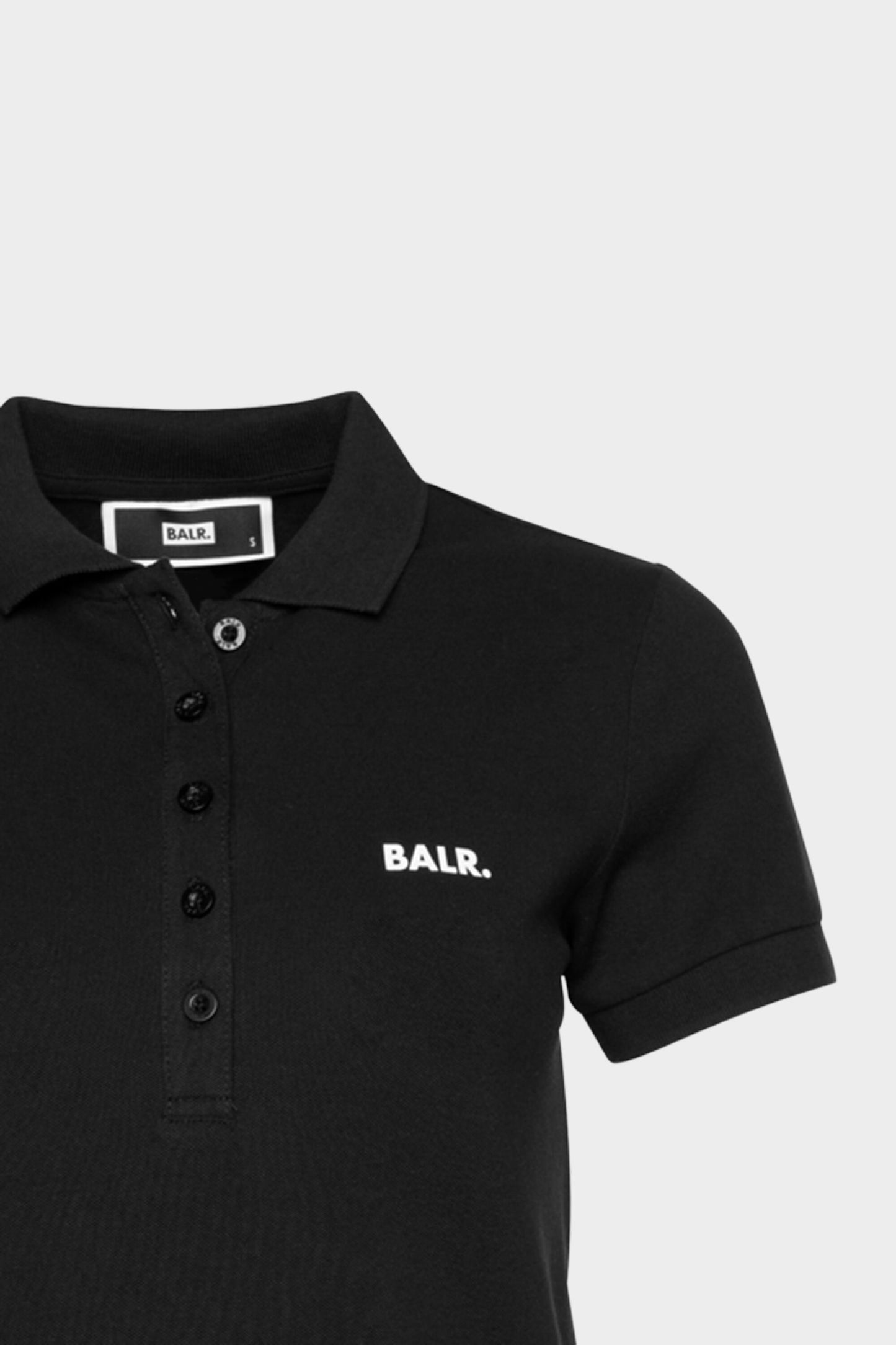 Brand Contrast Logo Polo Black