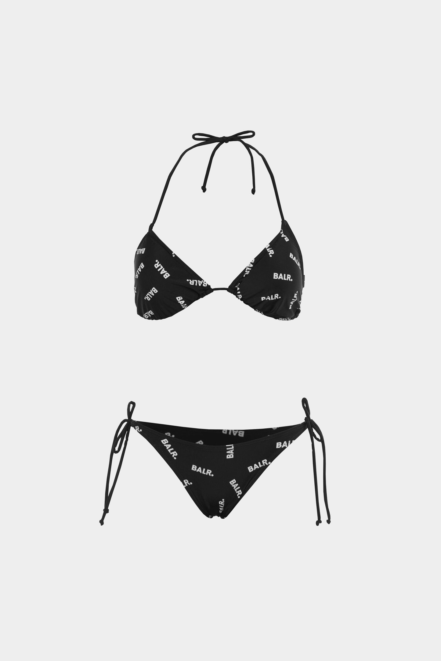 BALR. Allover Brand Bikini Woman Black