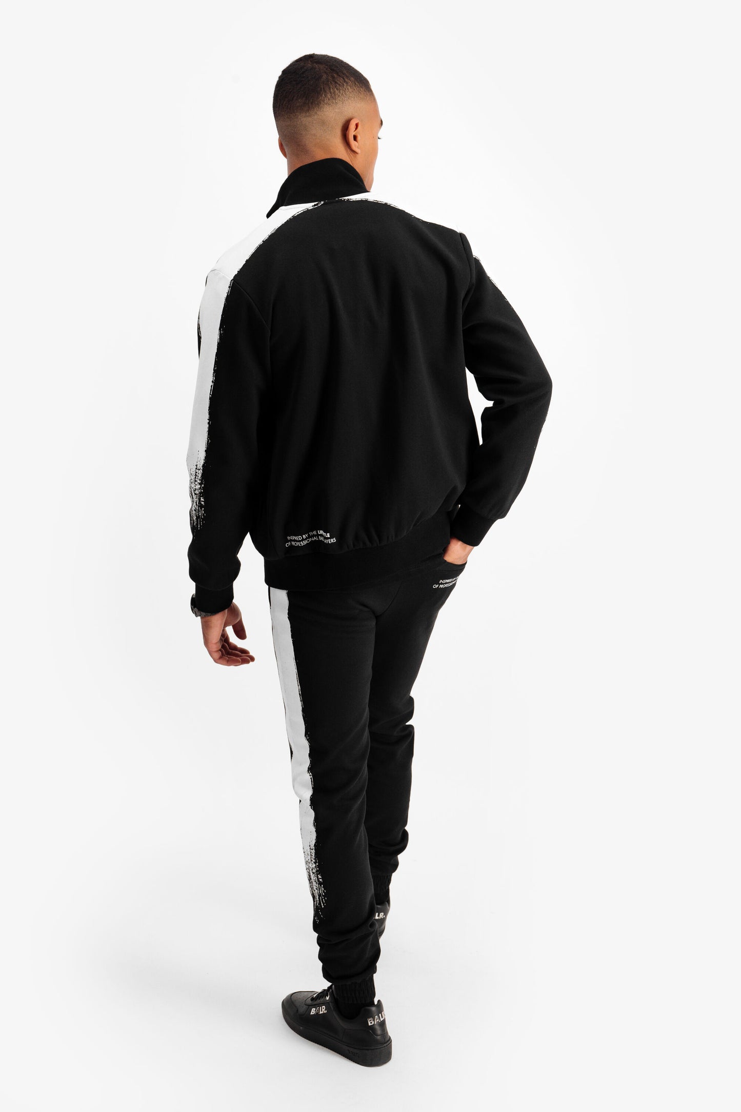 Chalk Striped Track Jacket Black