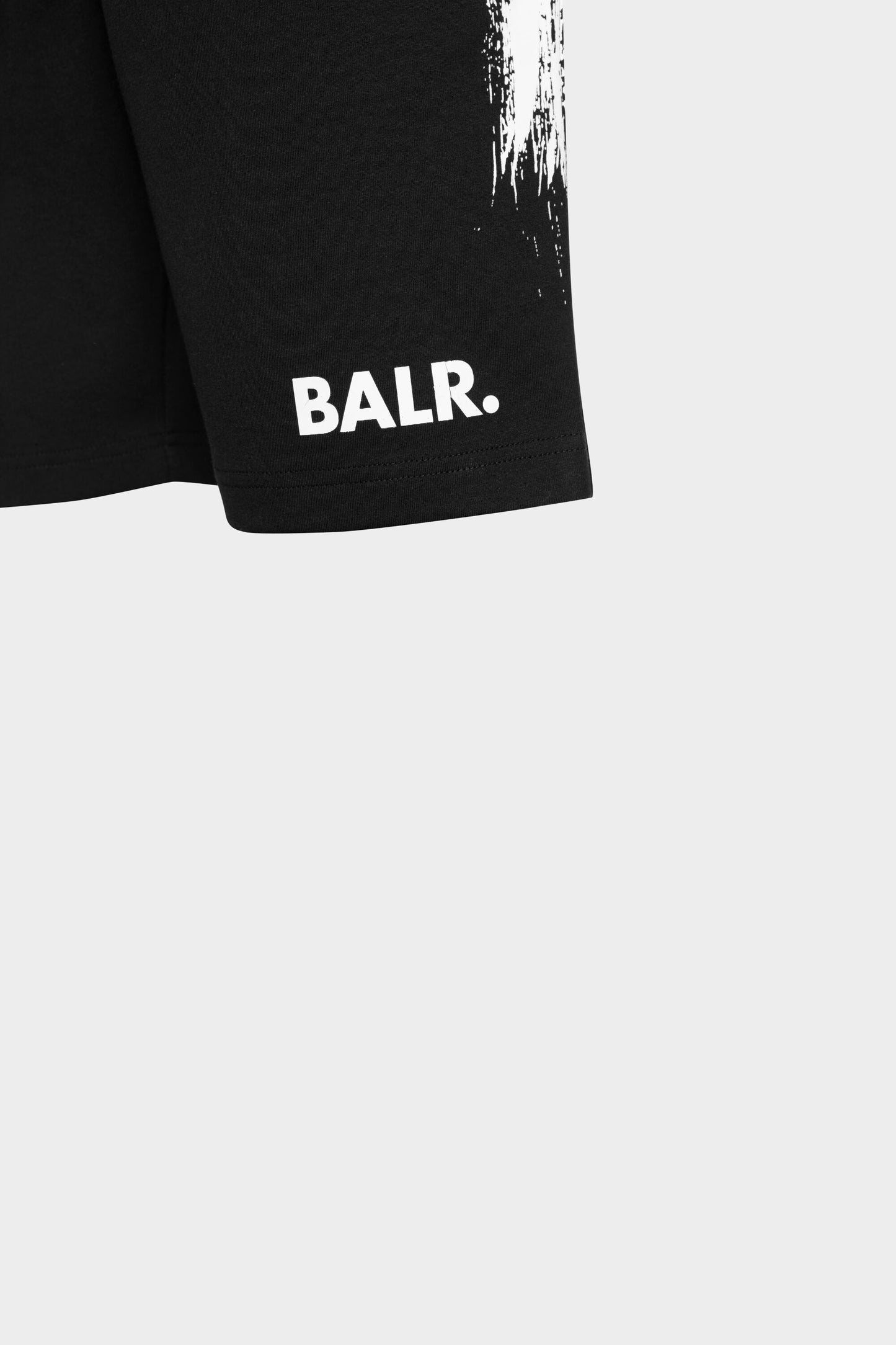 Chalk Striped Sweat Shorts Black