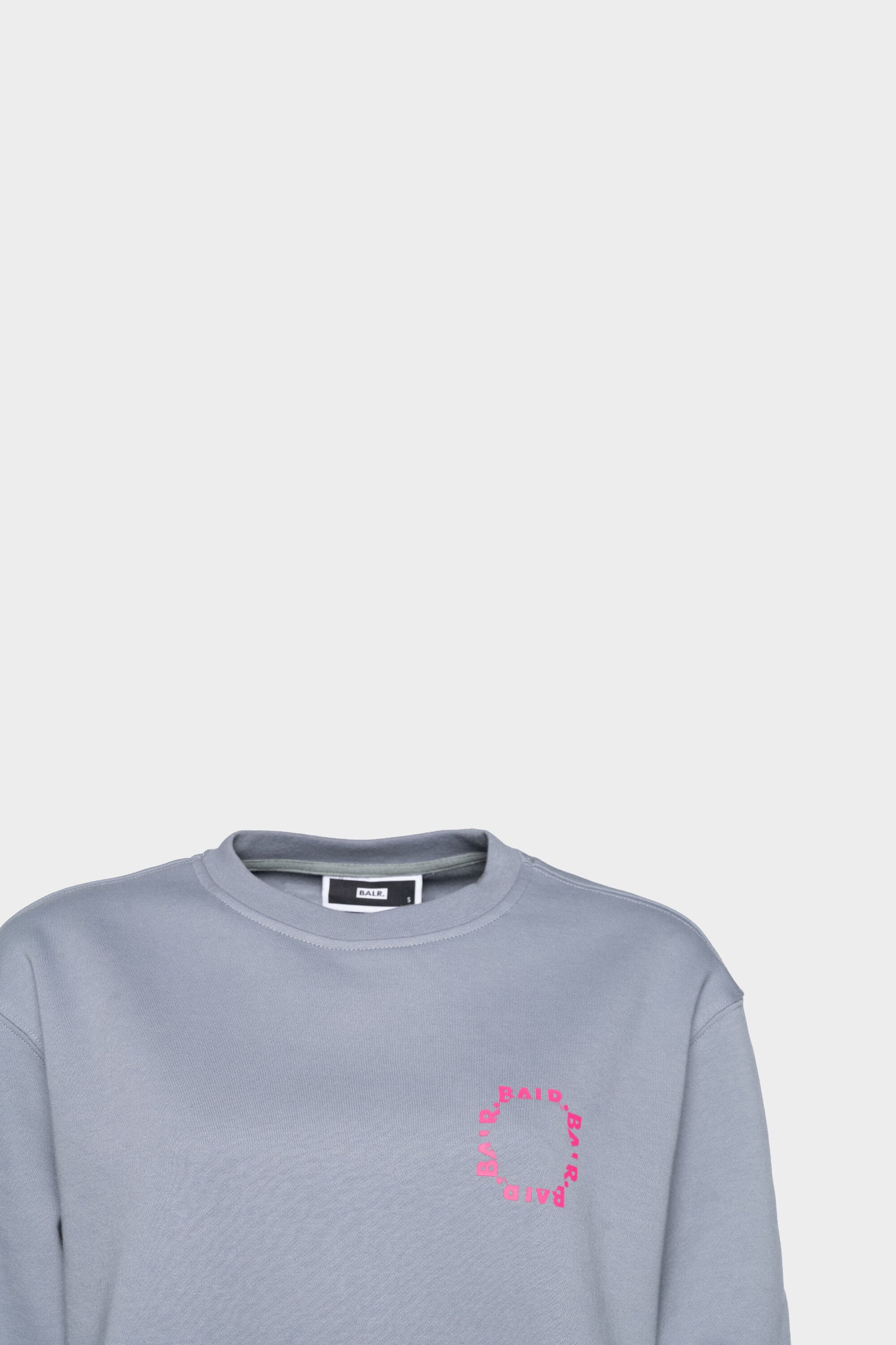 Round BALR. Straight Cropped Crew Neck Women Dk Grey