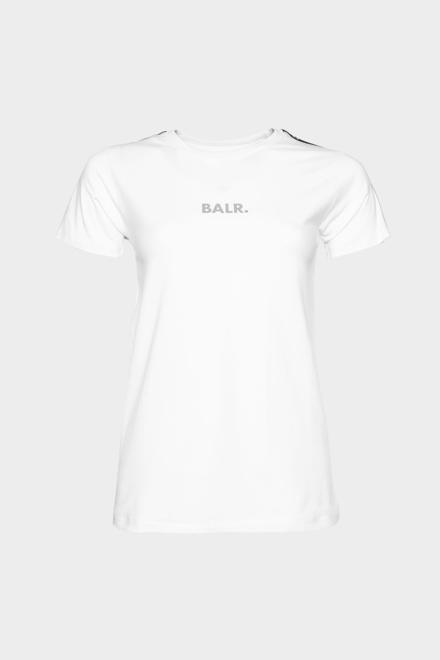 Glitter Tape Slim T-Shirt Women White