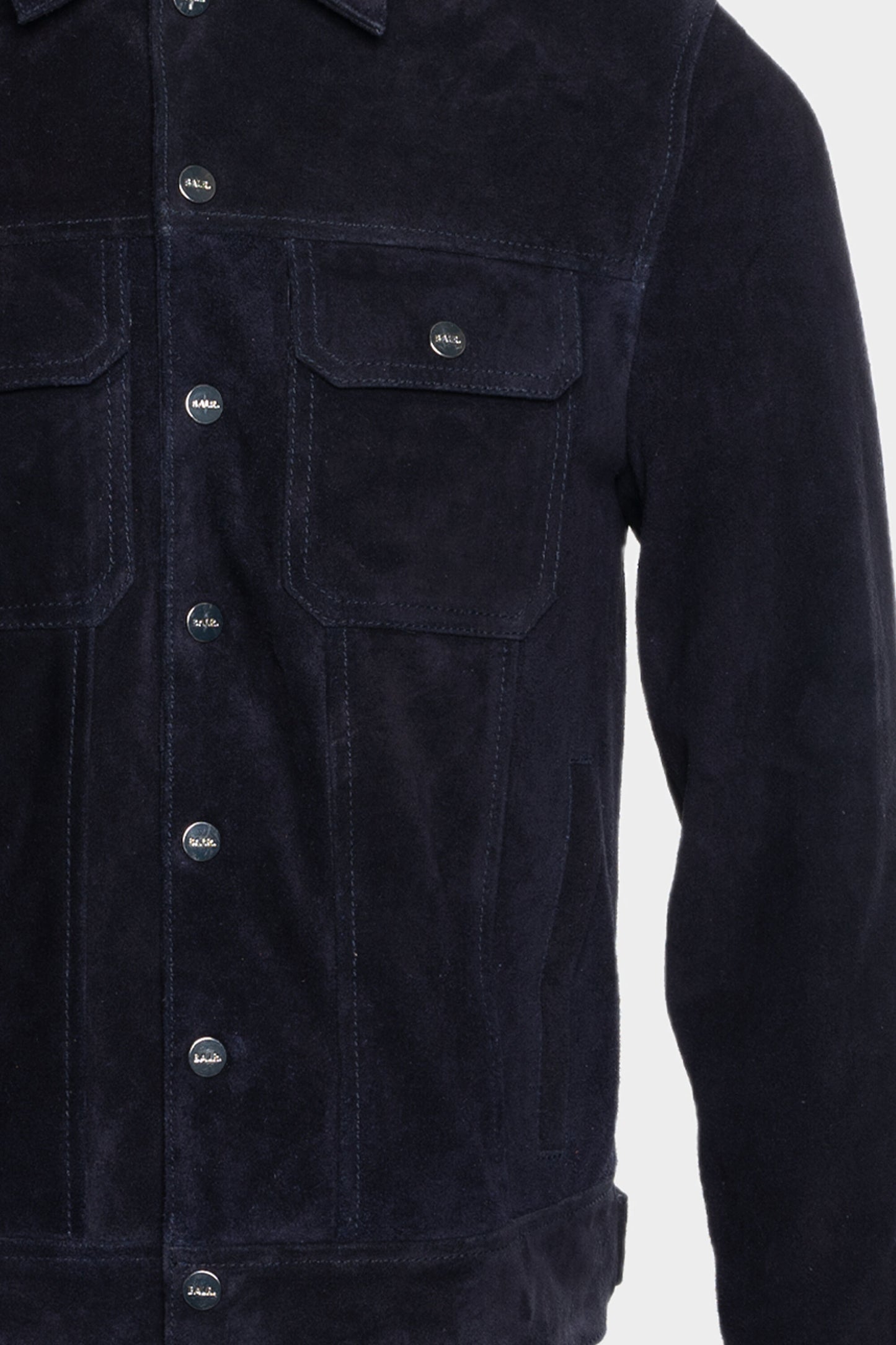 BALR. Suede Jacket Navy Blue