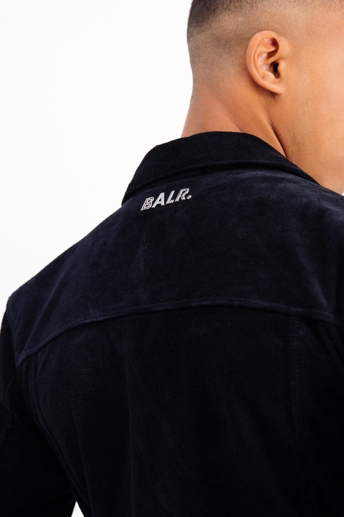BALR. Suede Jacket Navy Blue