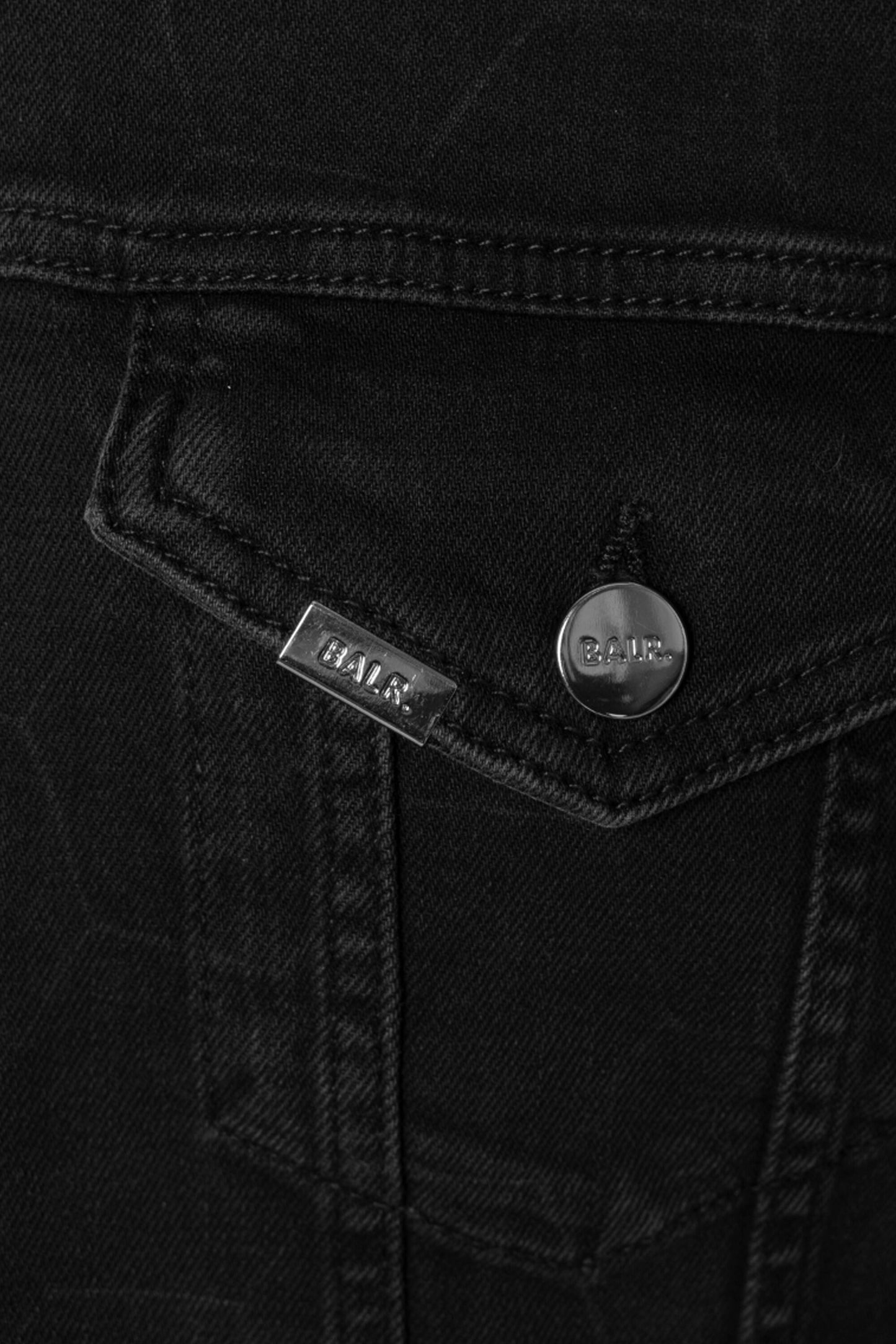 BALR. Allover Laser Hexagon Jacket Slim Dk Denim Grey