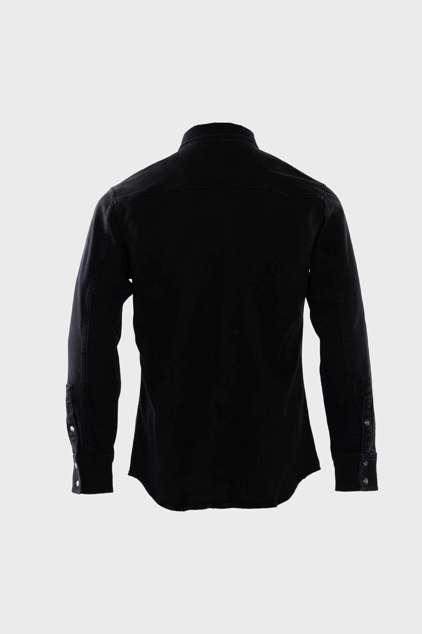 BALR. Allover Laser Hexagon Shirt Dk Denim Grey