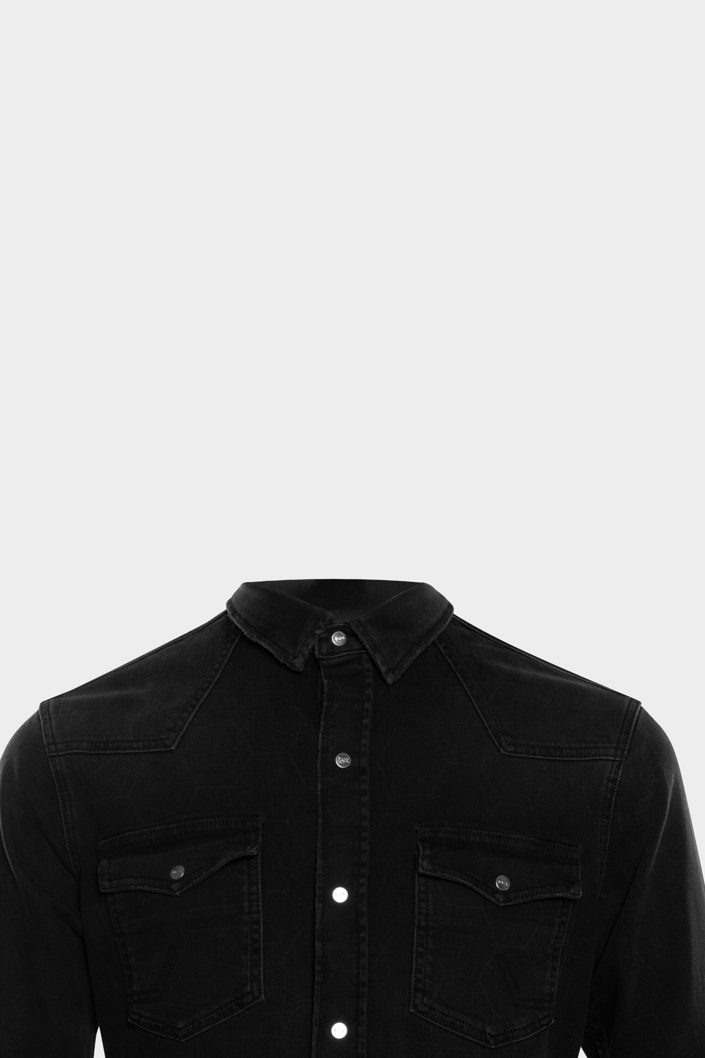 BALR. Allover Laser Hexagon Shirt Dk Denim Grey