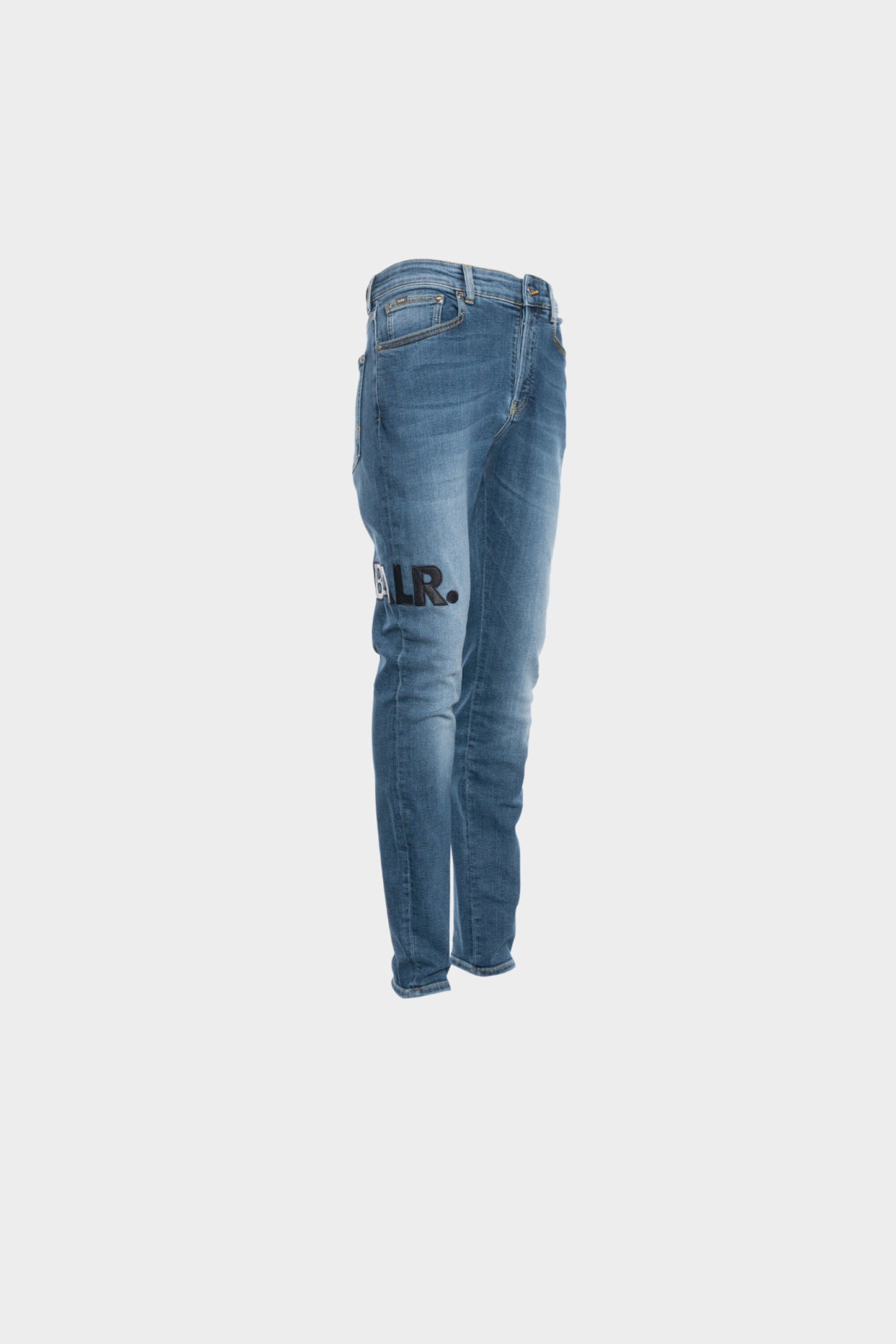 BALR. Leather Patch Mid Aged Jeans Slim Mid Aged