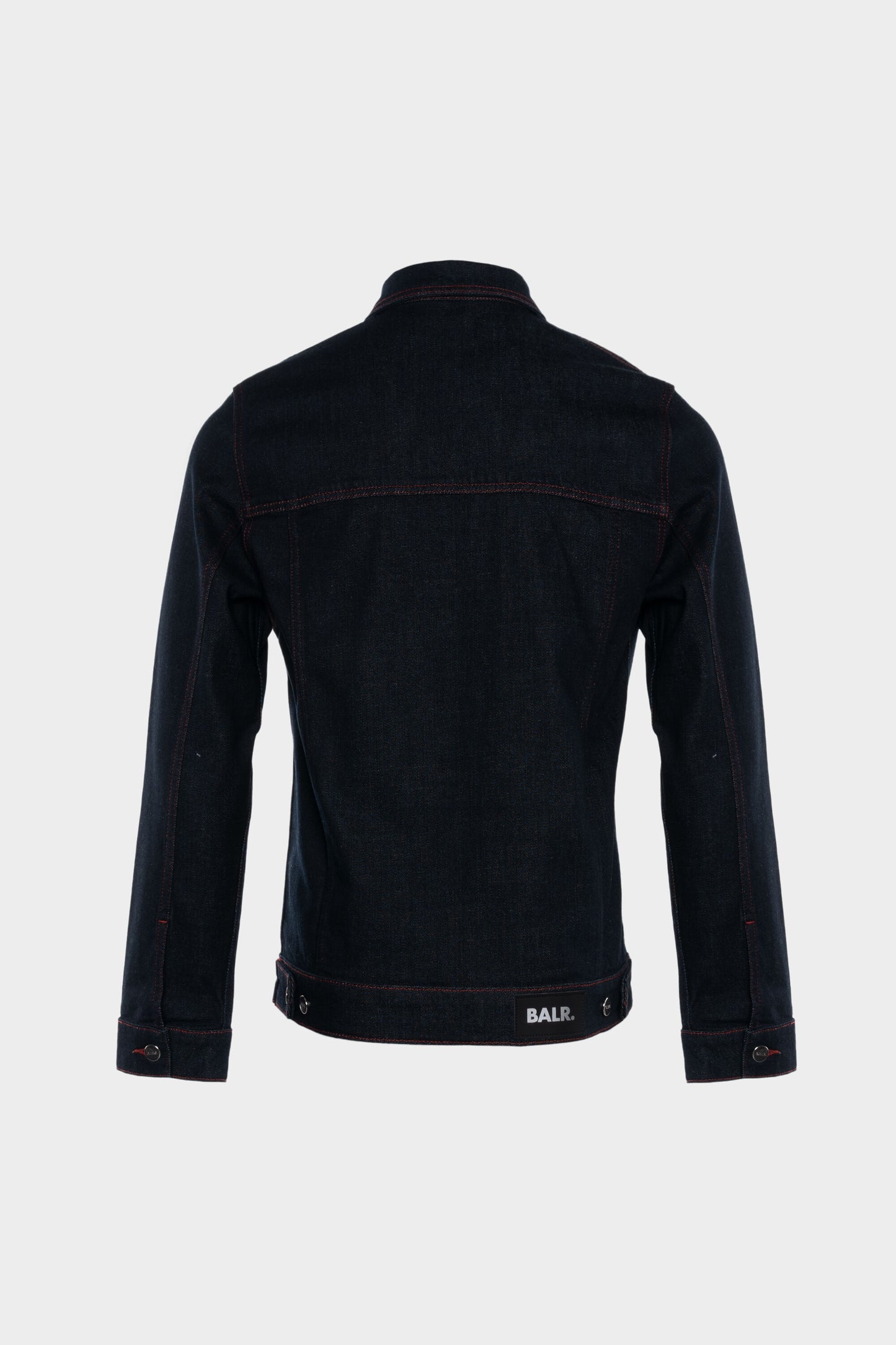 BALR. Dark Aged Jacket With Red Contrast Stitching Loose Unisex Dark Aged