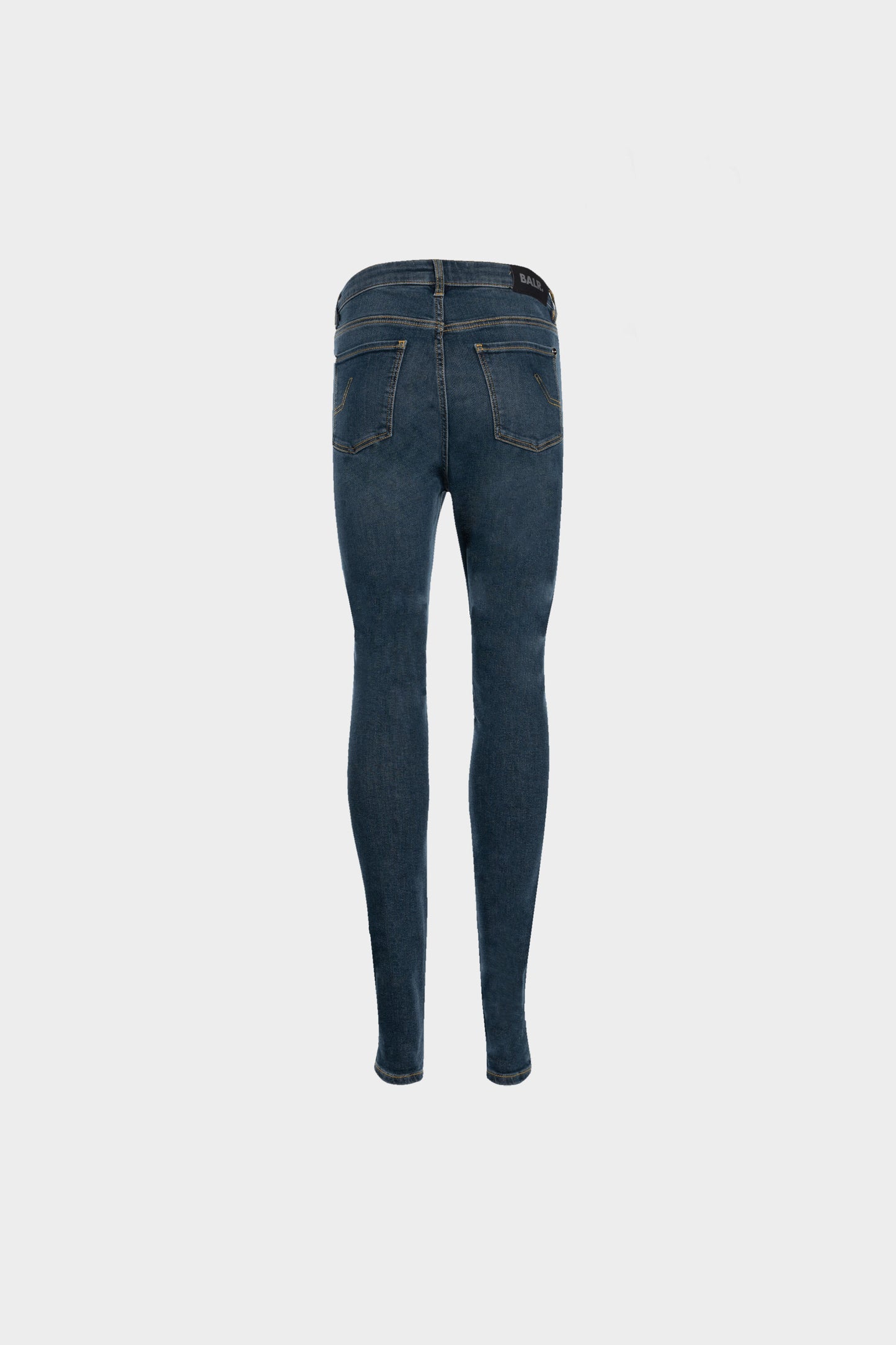 BALR. Clean Dark Aged Jeans High Super Skinny Women Dark Aged