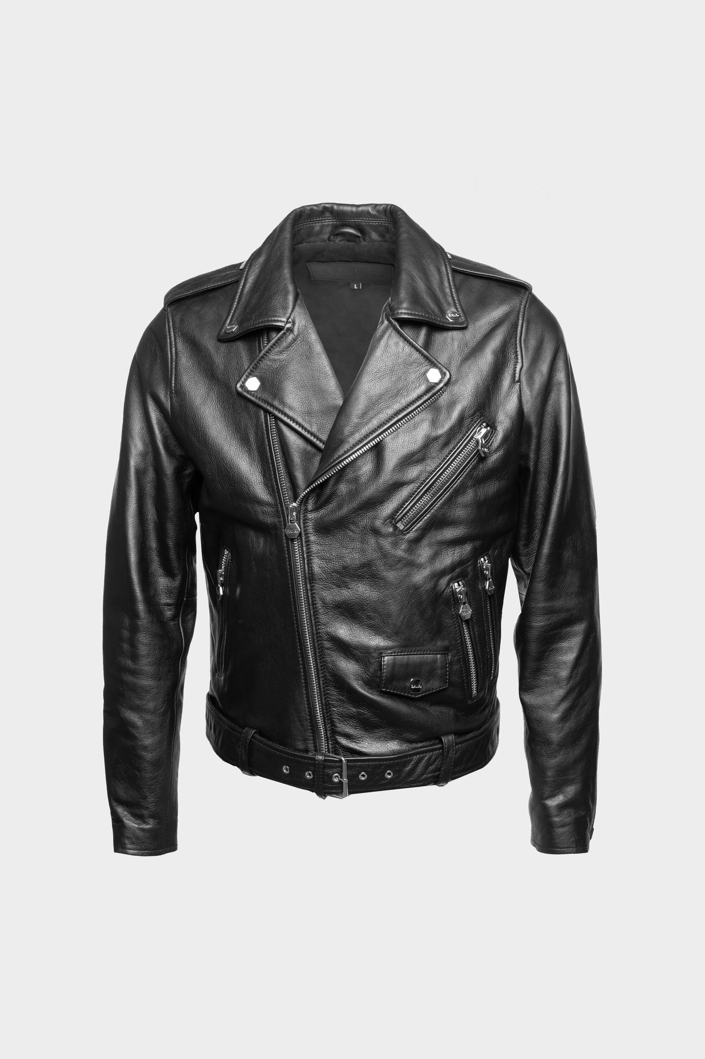 BALR. Leren Bikerjasje Zwart