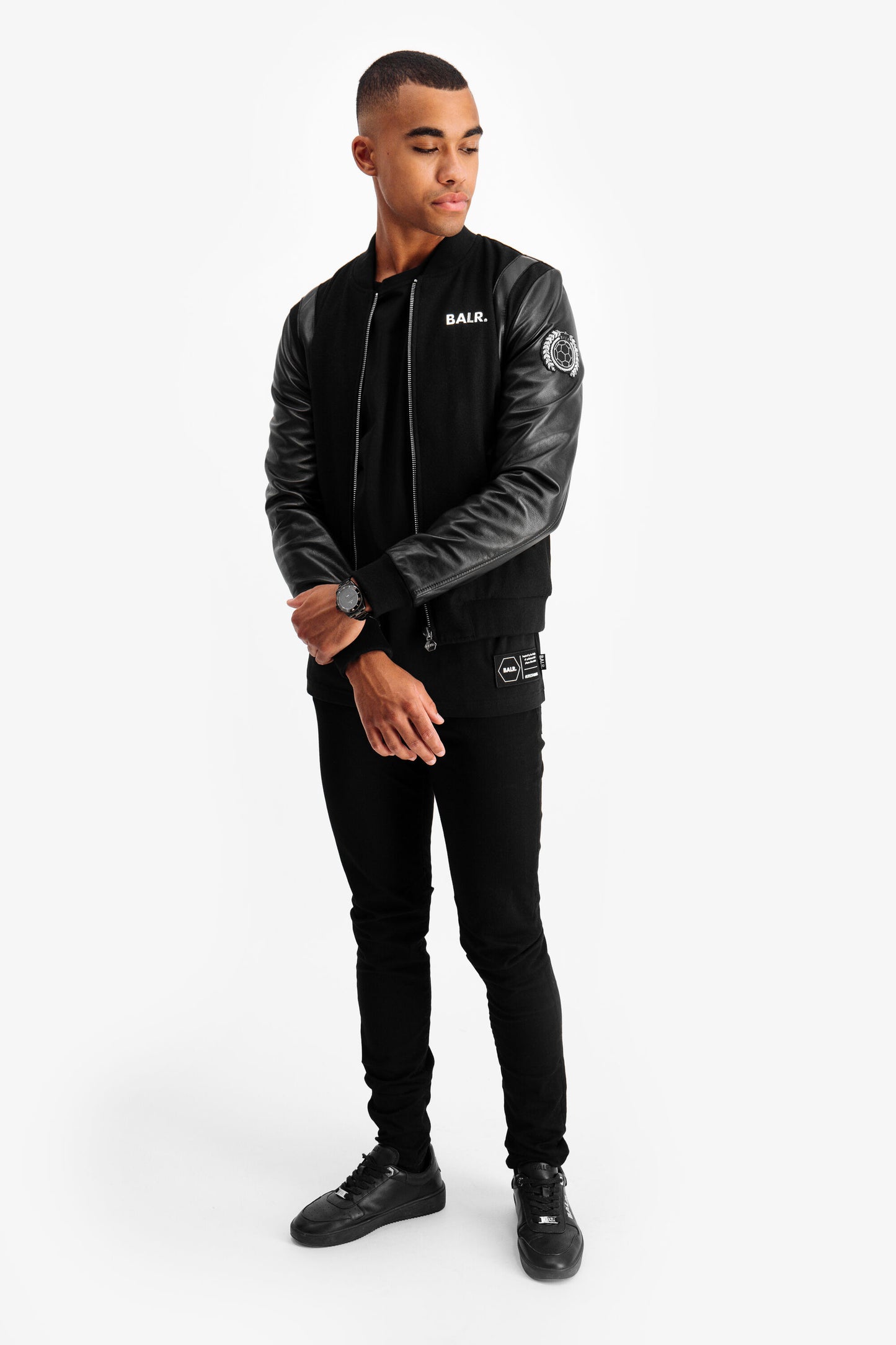 BALR. Varsity Badge Jacket Black