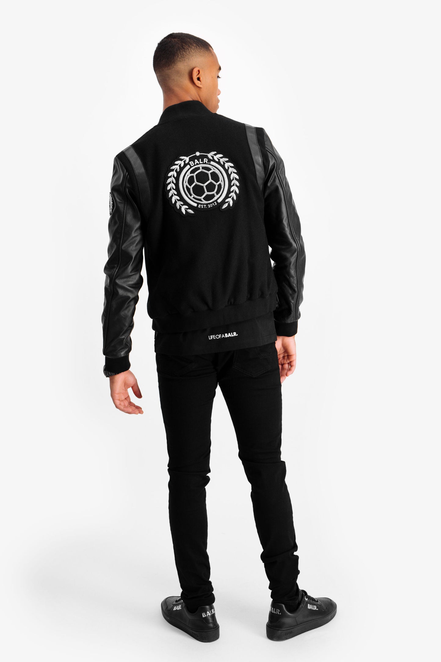 BALR. Varsity Badge Jacket Black