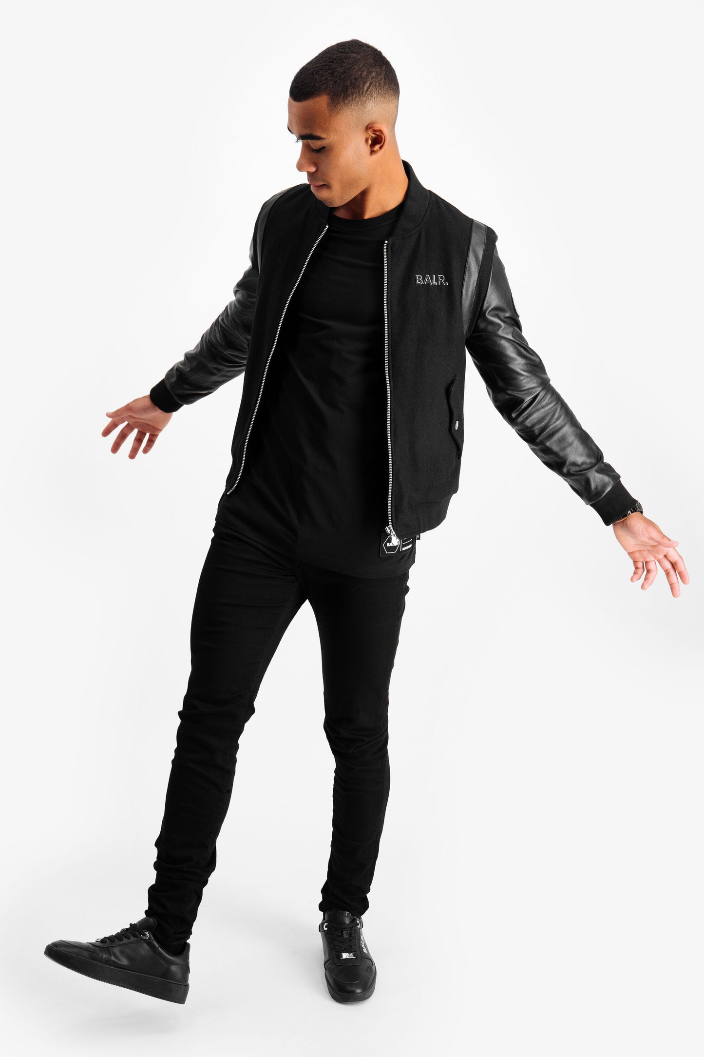 BALR. Varsity Badge Jacket Black