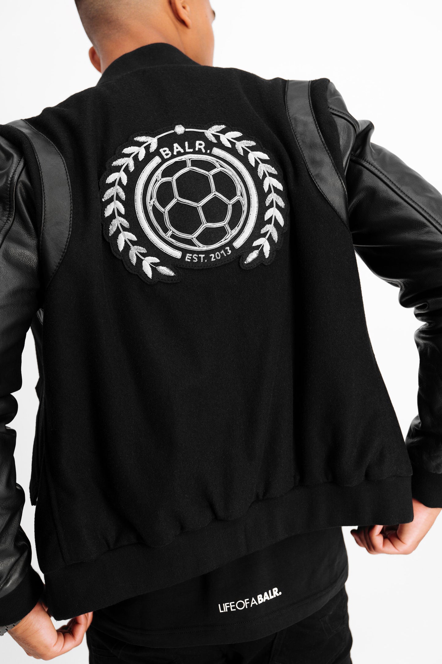 BALR. Varsity Badge Jacket Black