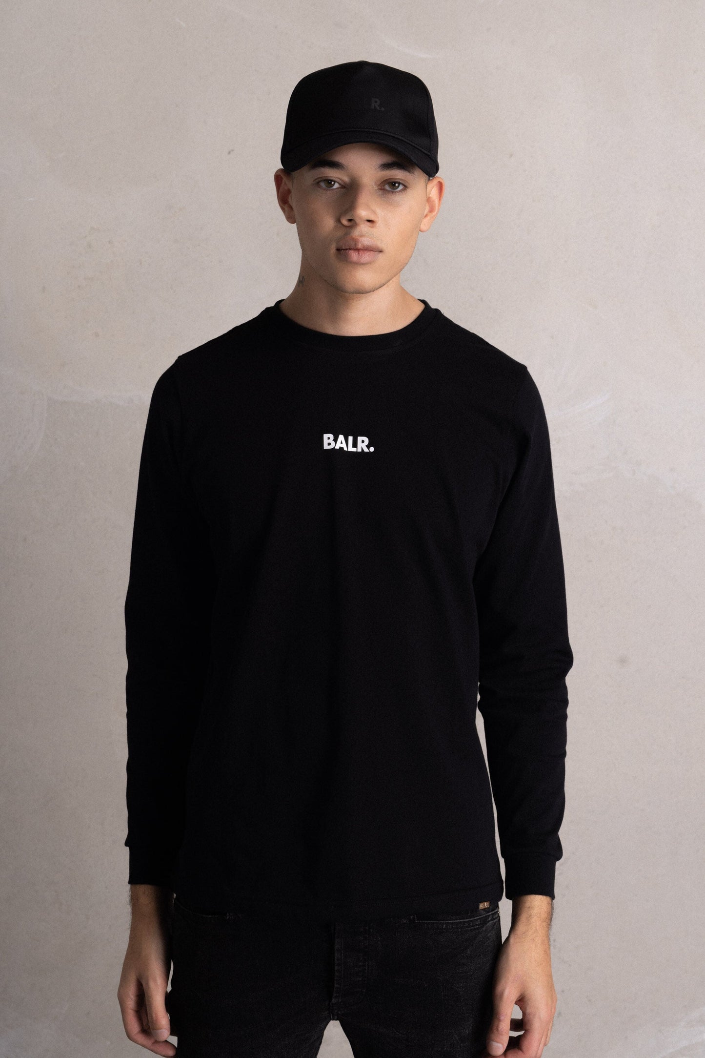 Olaf Straight Cards Embro Longsleeve Jet Black