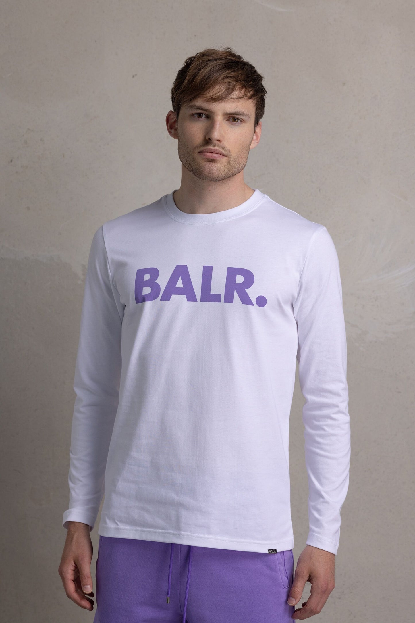 Olaf Straight Brand Logo Longsleeve Bright White