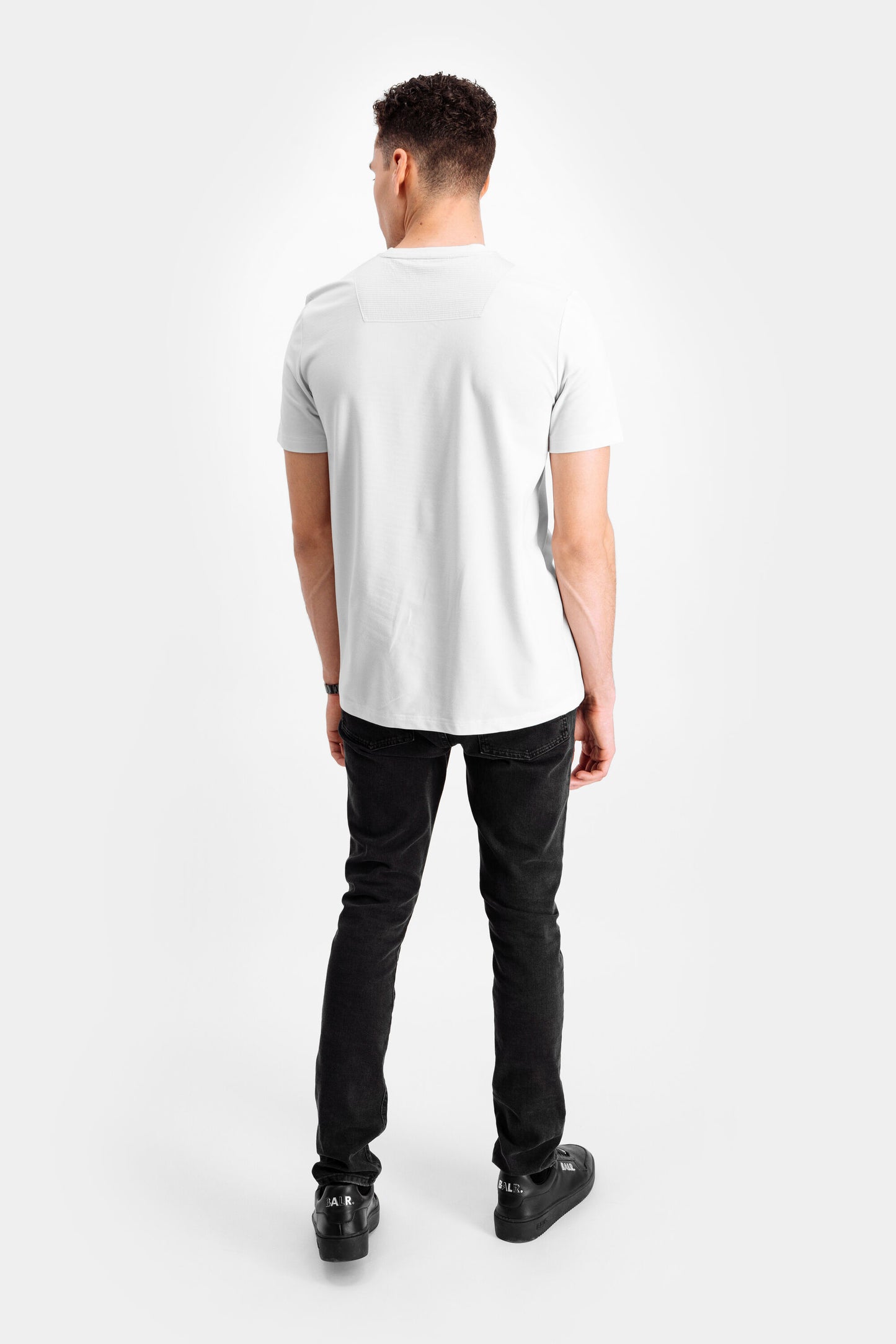 Tech Badge Straight T-Shirt Lt Grey