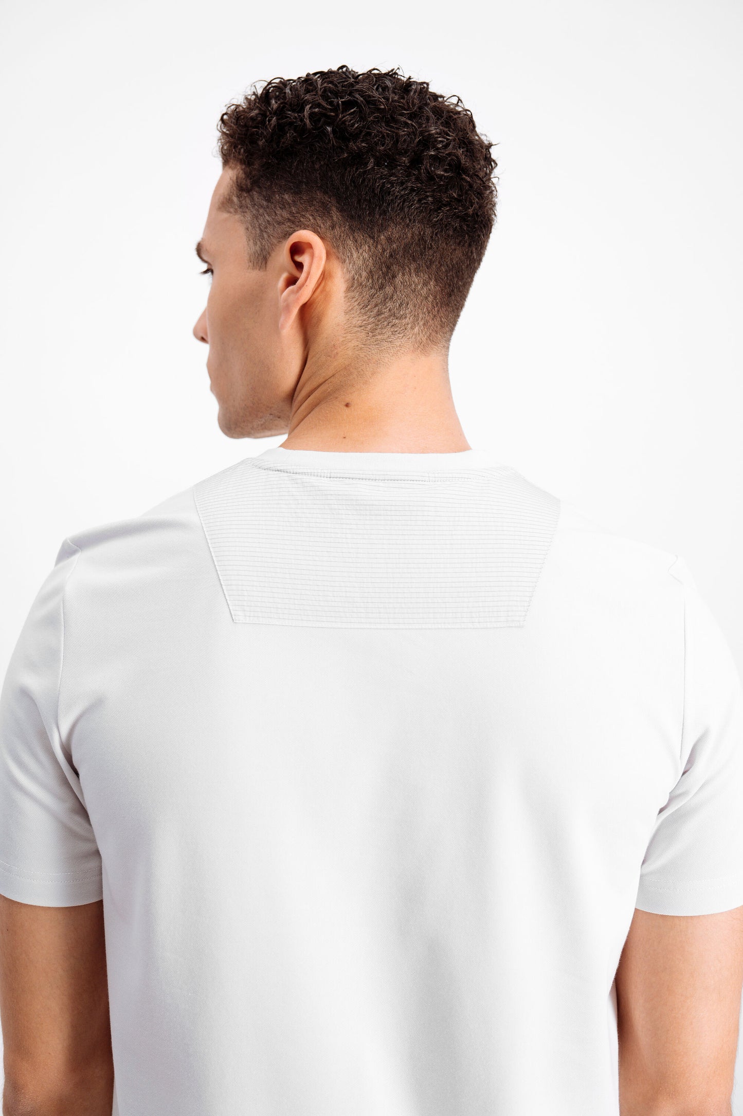 Tech Badge Straight T-Shirt Lt Grey