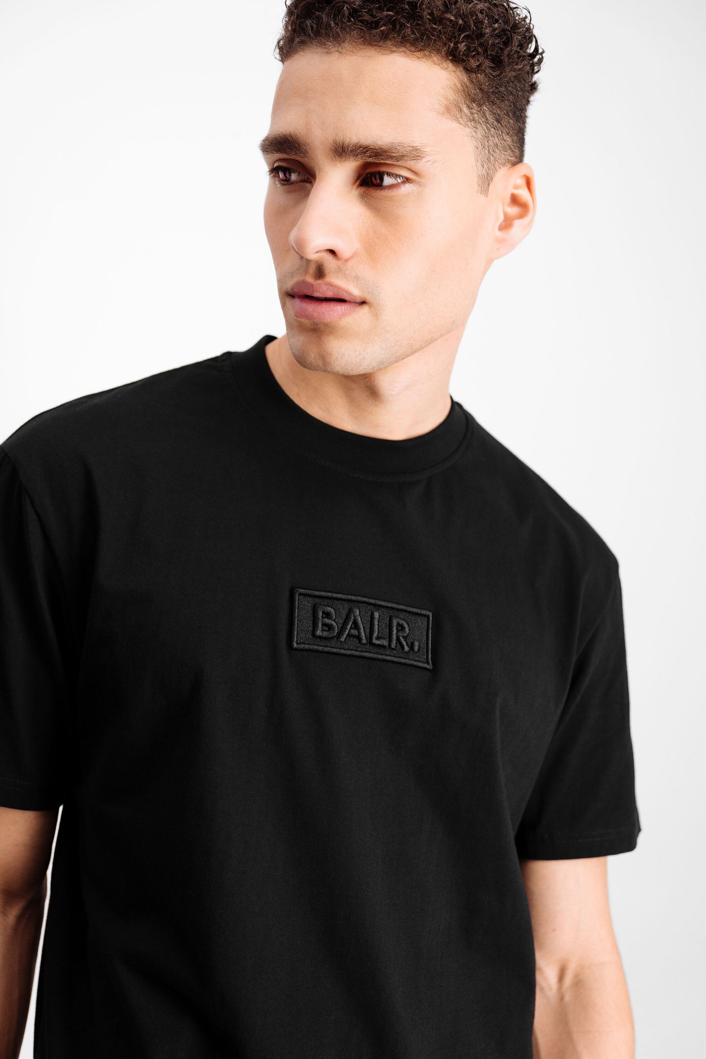 Club Embro Box Fit T-Shirt Jet Black