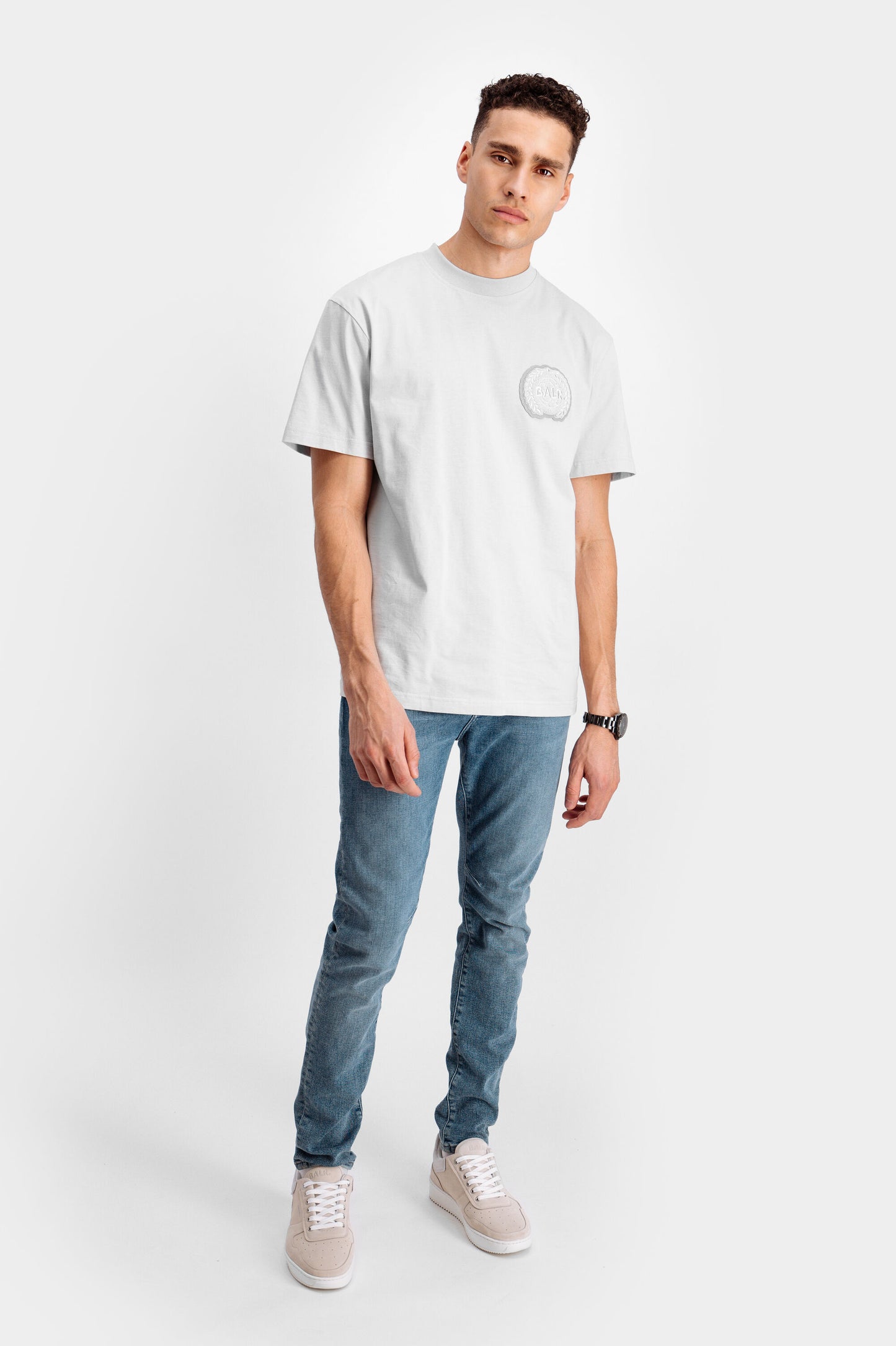 Luxe Crest Box Fit T-Shirt Nimbus Cloud