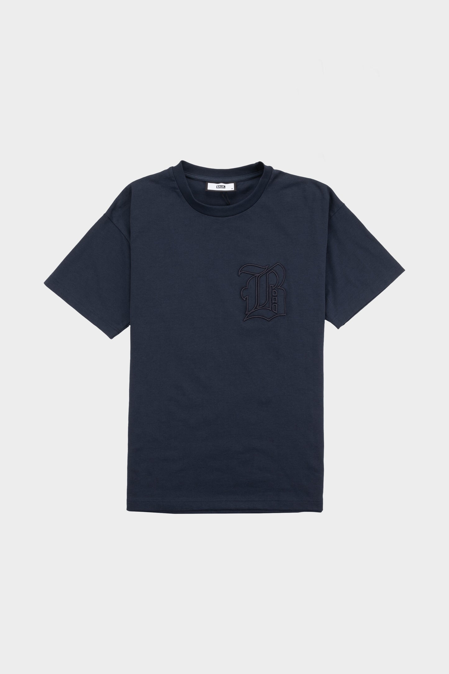 B Outlined Oversized Fit T-Shirt Navy Blazer