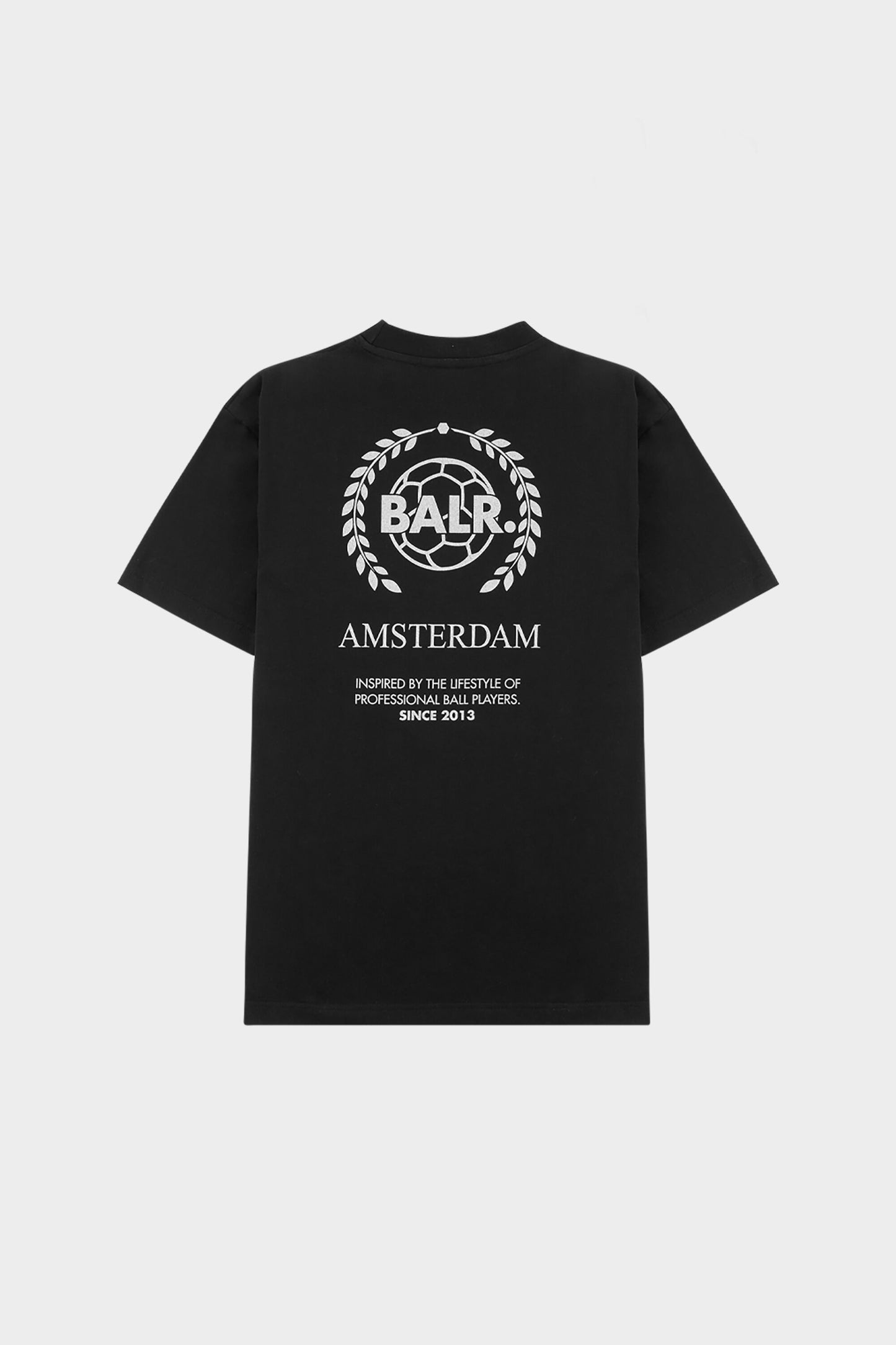 Crest Print Back Amsterdam Box Fit T-Shirt Jet Black