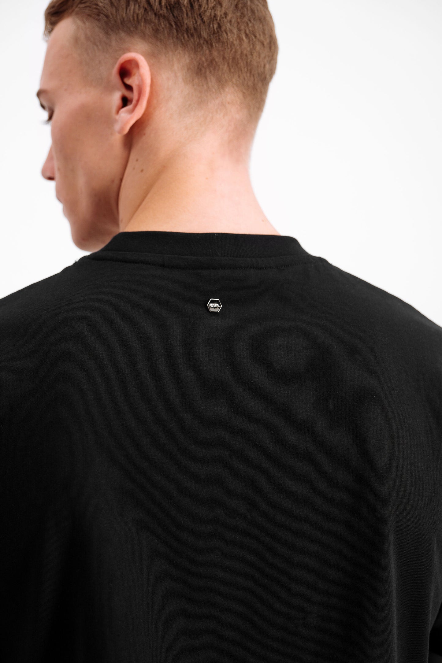 Crest Print Amsterdam Box Fit T-Shirt Jet Black