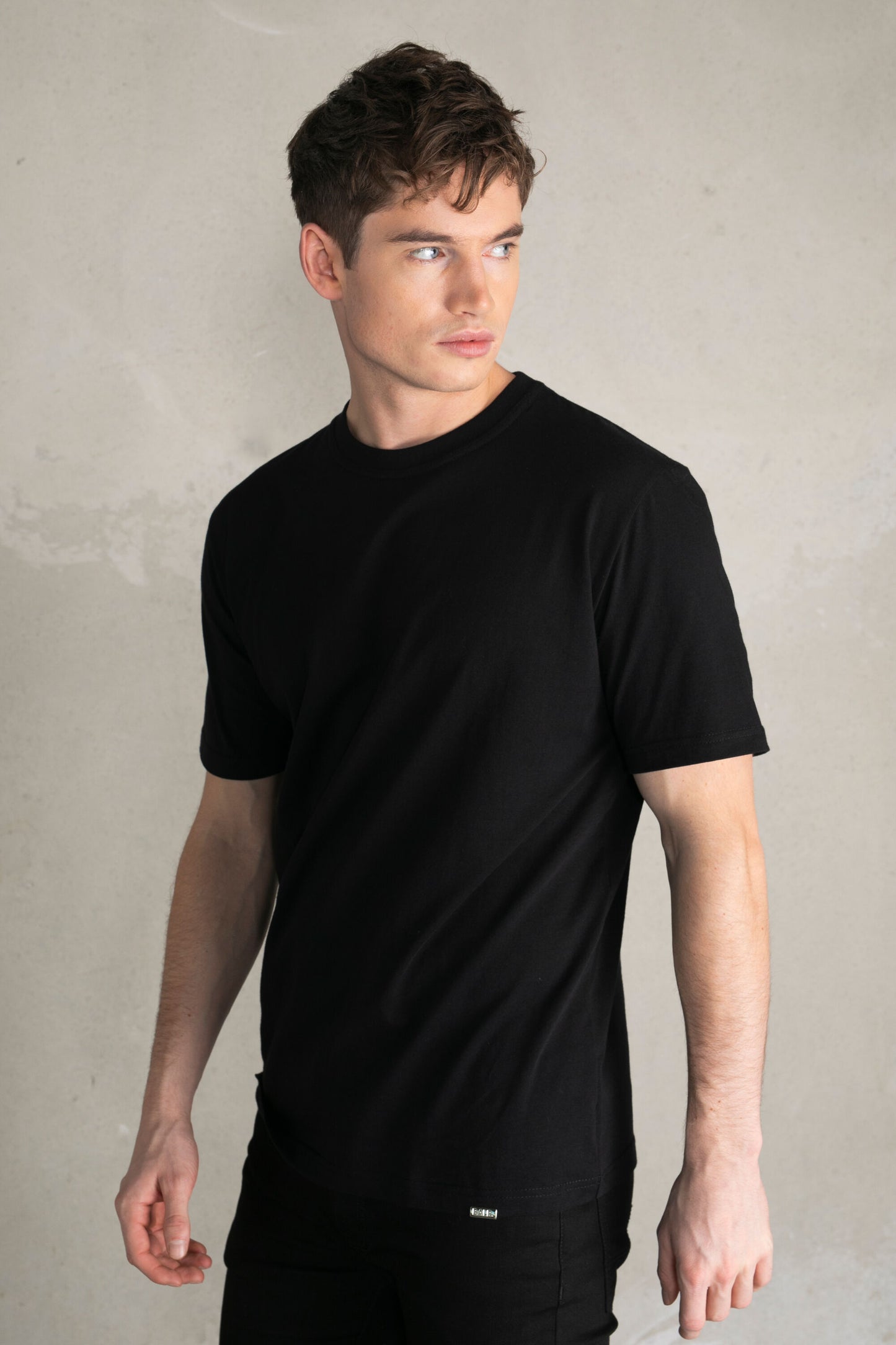 BALR. Classic Metal Clip Straight Fit T-Shirt Jet Black