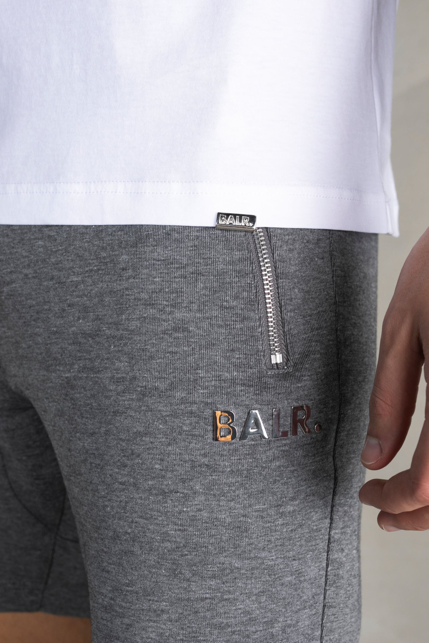 BALR. Classic Metal Clip Straight Fit T-Shirt Bright White