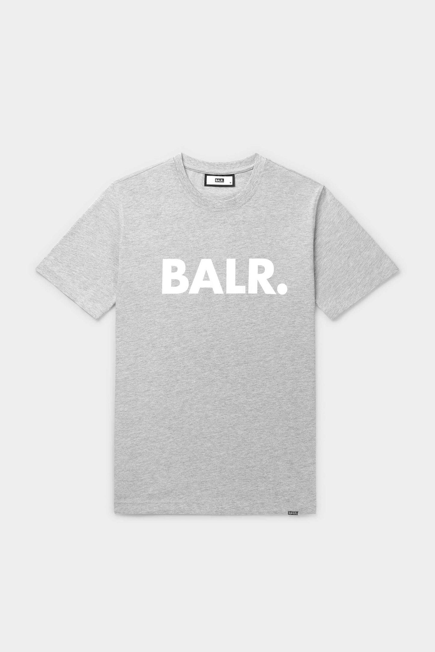 Brand Straight T-Shirt Grey Melange
