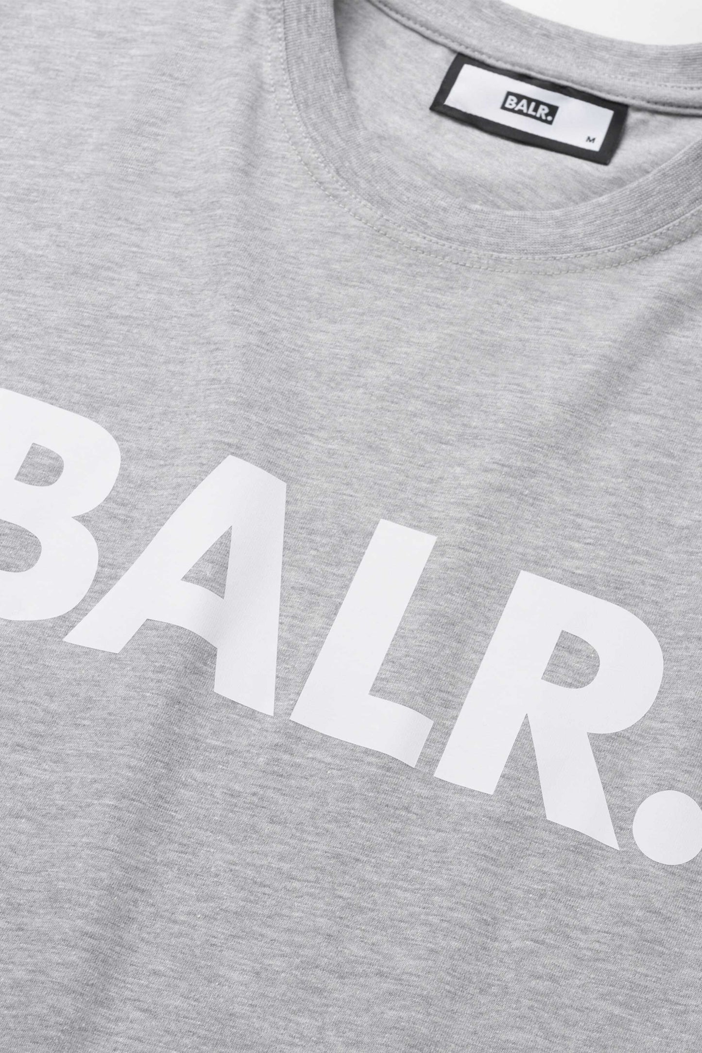 Brand Straight T-Shirt Grey Melange