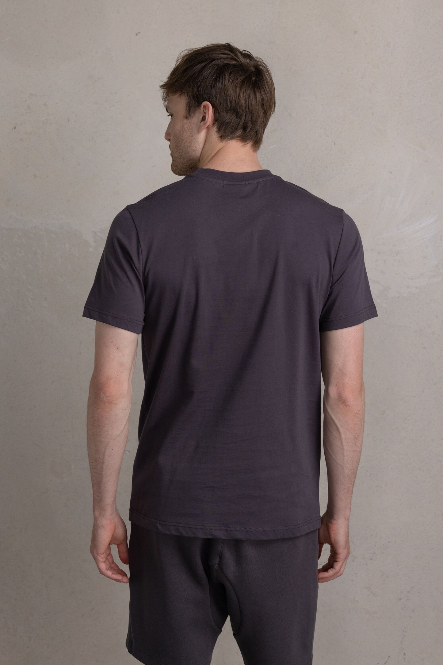 Brand Straight T-Shirt Asphalt