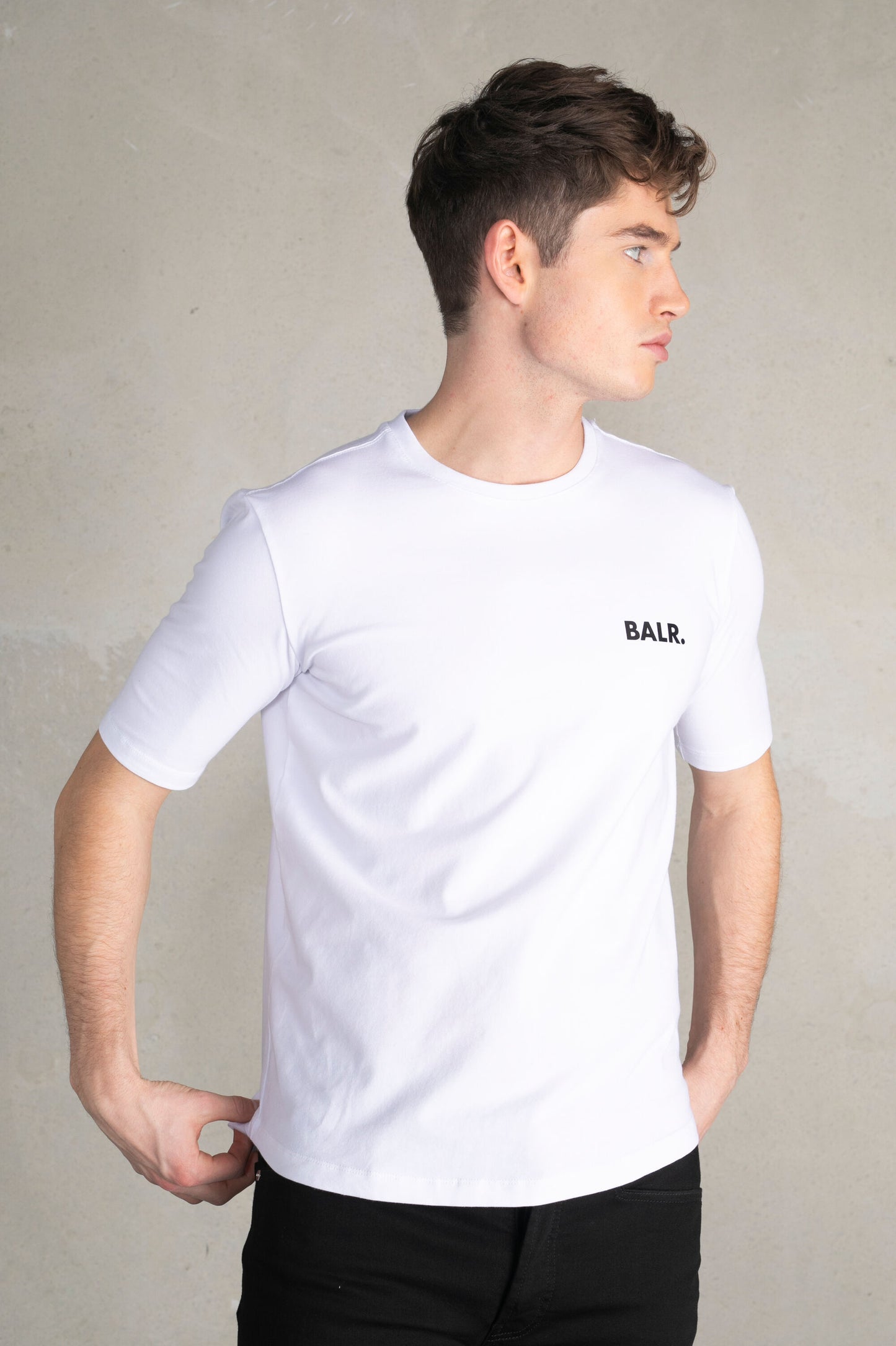 Athletic Small Branded Chest T-Shirt Bright White
